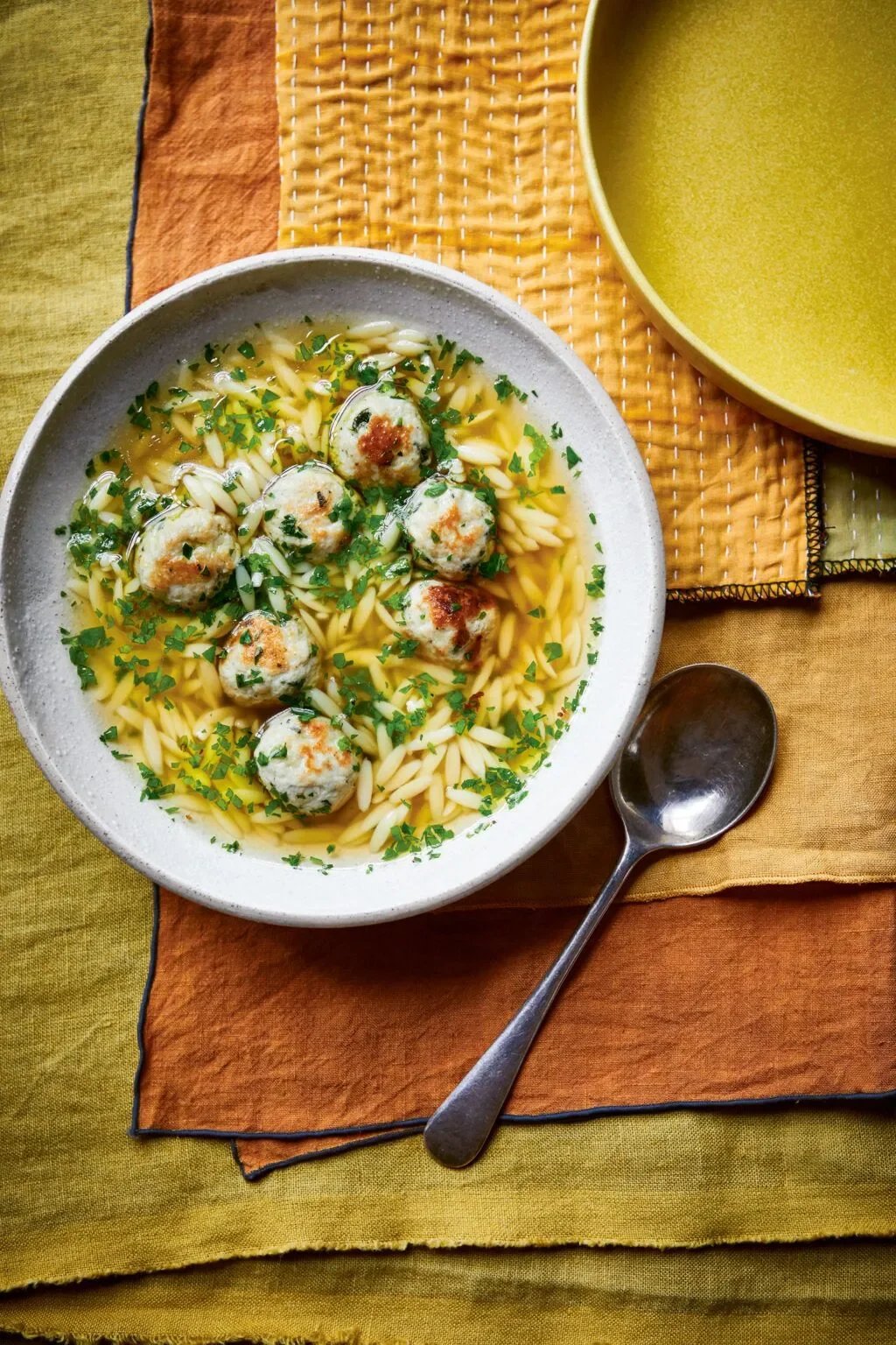 Rachel Allen's Chicken Meatball Soup with Orzo for Easy Family Dinners