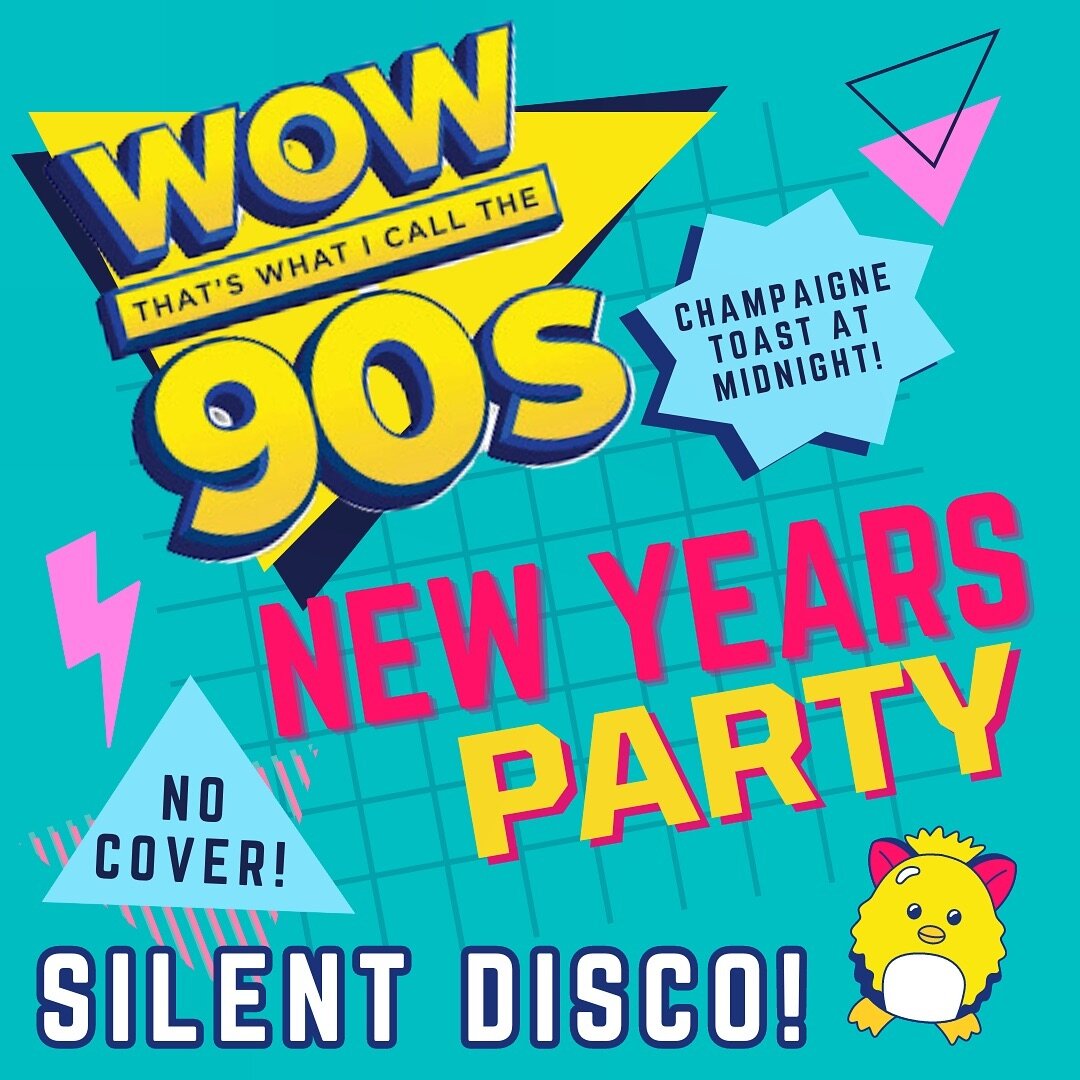 Ring in the New Year by partying like it&rsquo;s 1999!  90s attire encouraged! Silent disco spinning all the 90s bangers brought to you by @lucasdw.  90s themed drinks.  No cover!  Champagne toast at midnight! 
.
.
.
.
#newyearseve #90sfashion #90spa
