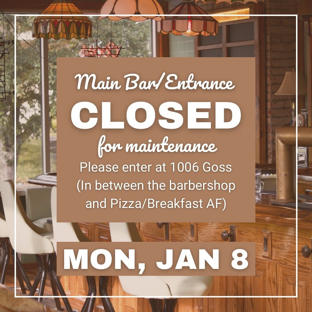 We have to close down the main barroom/entrance tomorrow for some preventative maintenance.  Our beautiful bar sure took a beating this year so we want to show it some love and refinish it.  We will still be open!  You&rsquo;ll just have to enter thr
