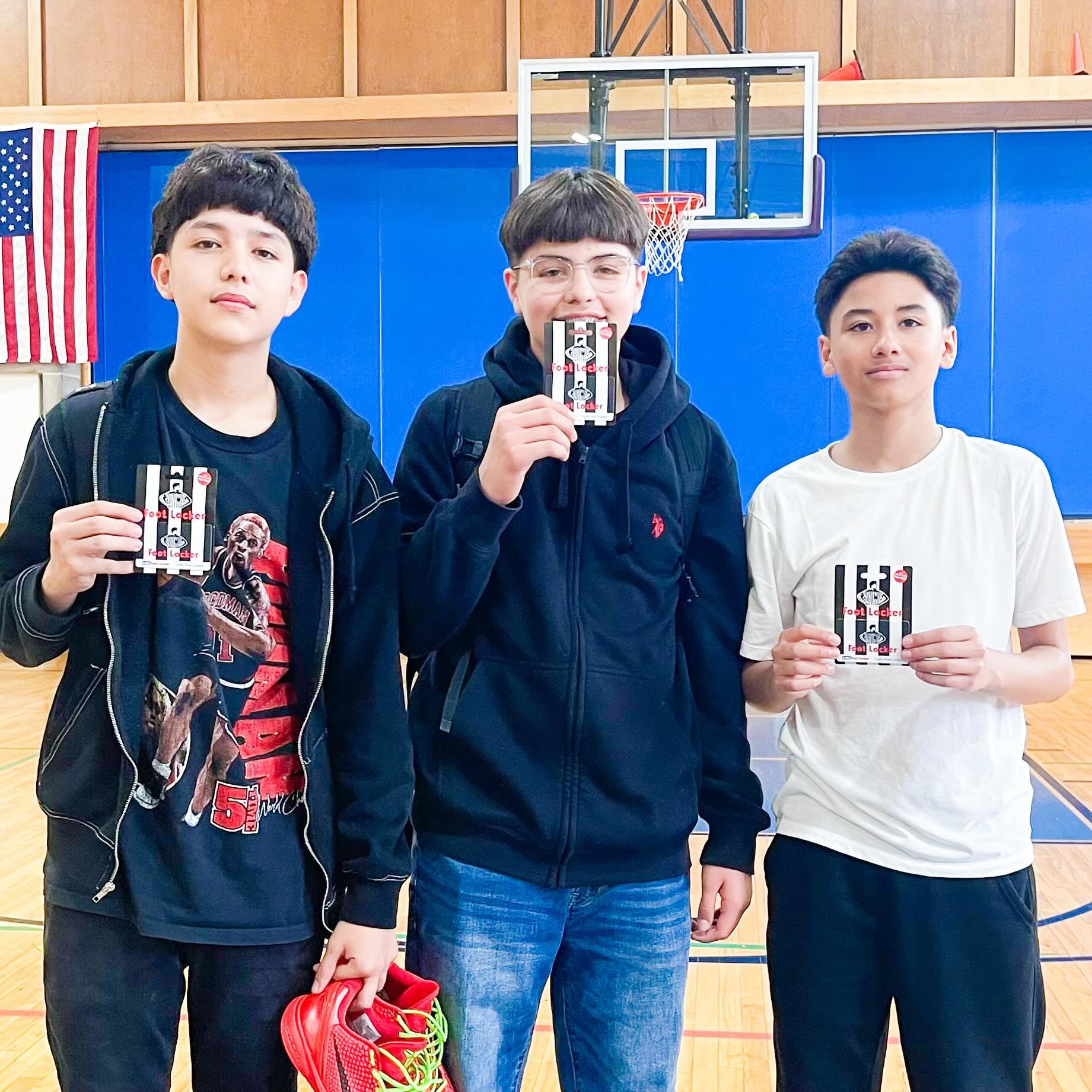 Congrats to our student-athletes of the month! We stress the importance of showing up on-time and ready to work in all facets of life. Over the last month, Vykter, Vinnie, and Eloy have 0 unexcused absences and 0 tardies to class. Their consistency h