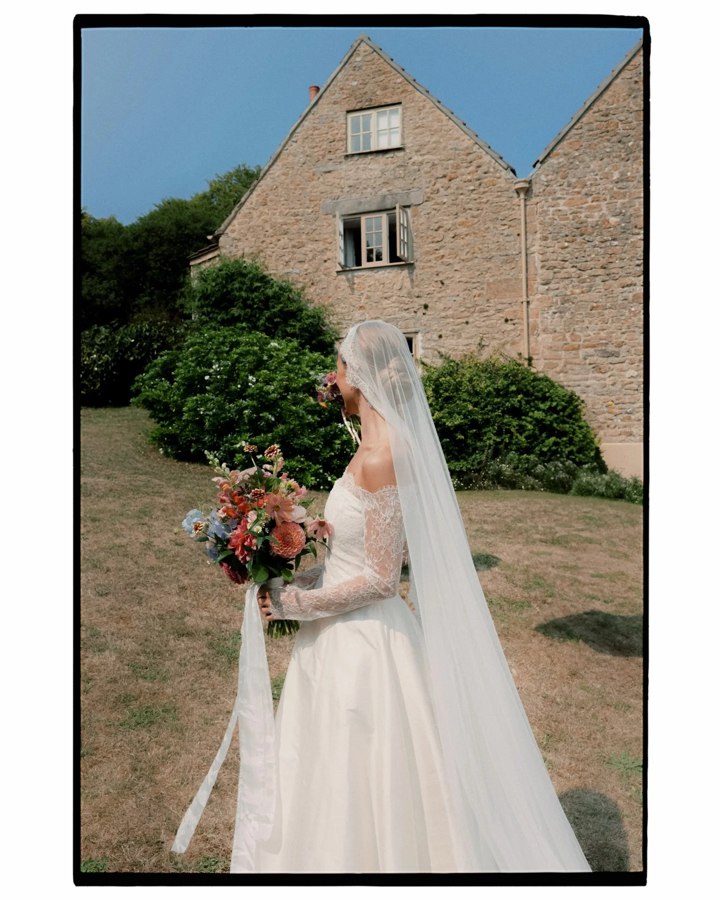 Sophy &amp; Oli at the gorgeous Mapperton House in the last moments of summer ✨shot on a mixture of film and digital