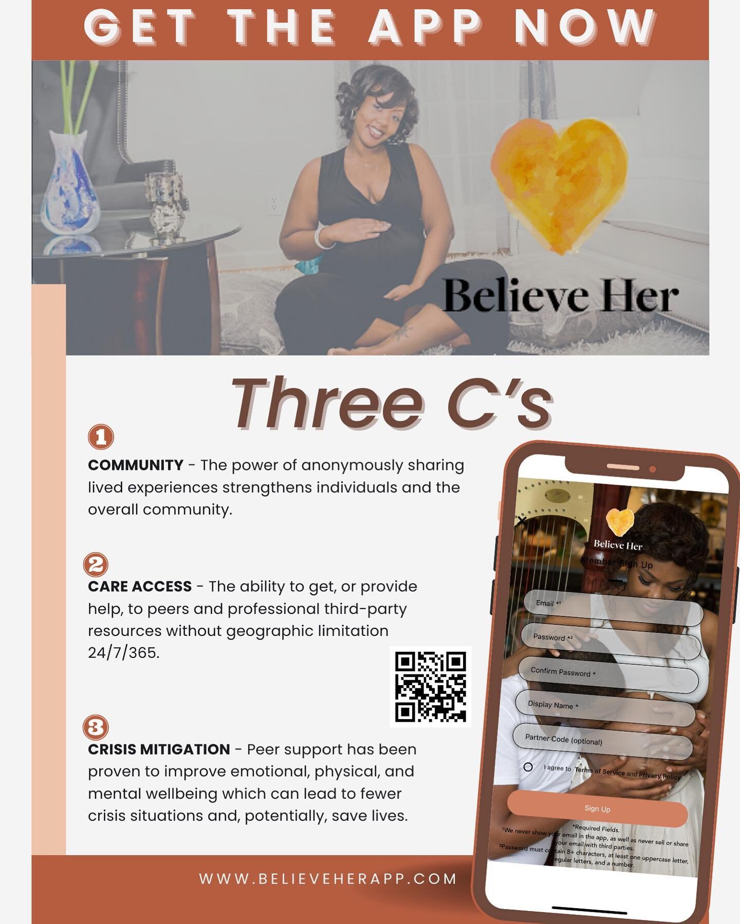 Our #BelieveHerApp promotes community, care access, and crisis mitigation. Join our #BelieveHer community today!

#BlackMaternalMorbidityAwarenessMonth 
#NationalBreastfeedingMonth 
#maternalhealthequity4all
#shalonslegacy
#takethevow
#4shalon
#black