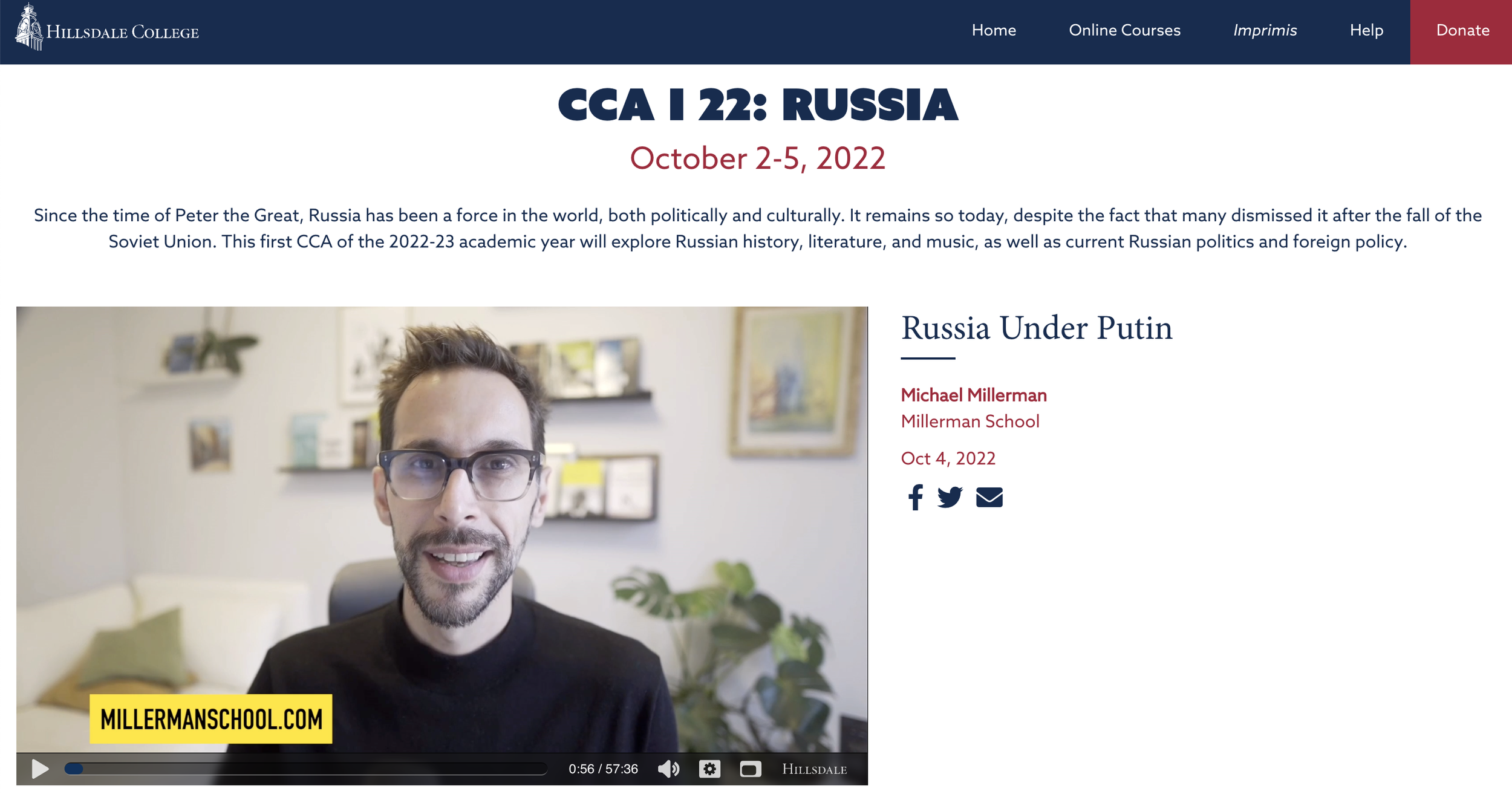 My Hillsdale College Presentation on Dugin and Putin