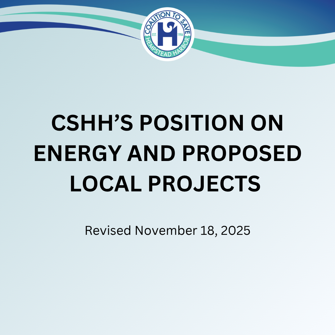 CSHH Position on Energy Projects