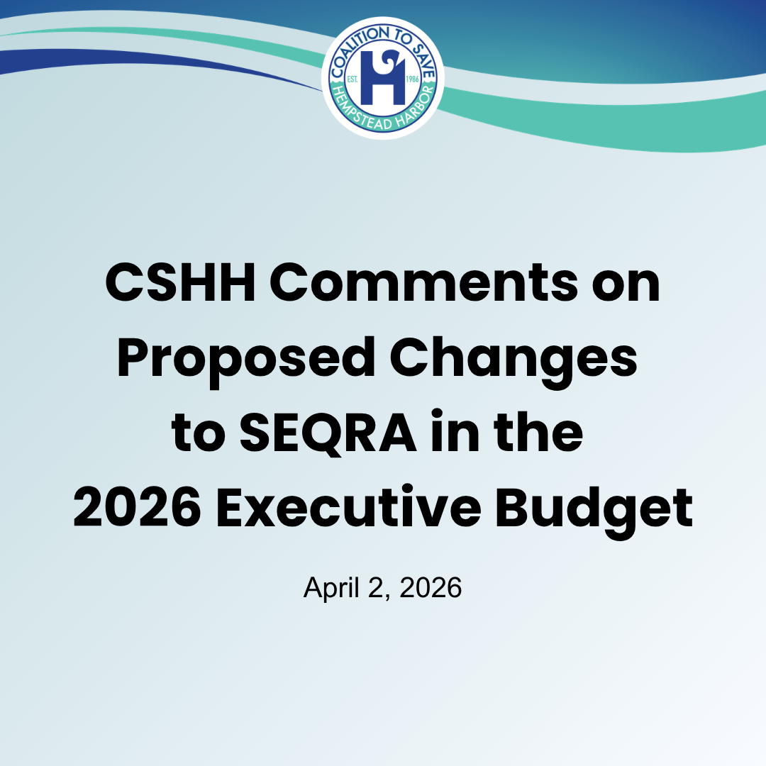 CSHH Comments on Proposed Changes to SEQRA in the 2026 Executive Budget