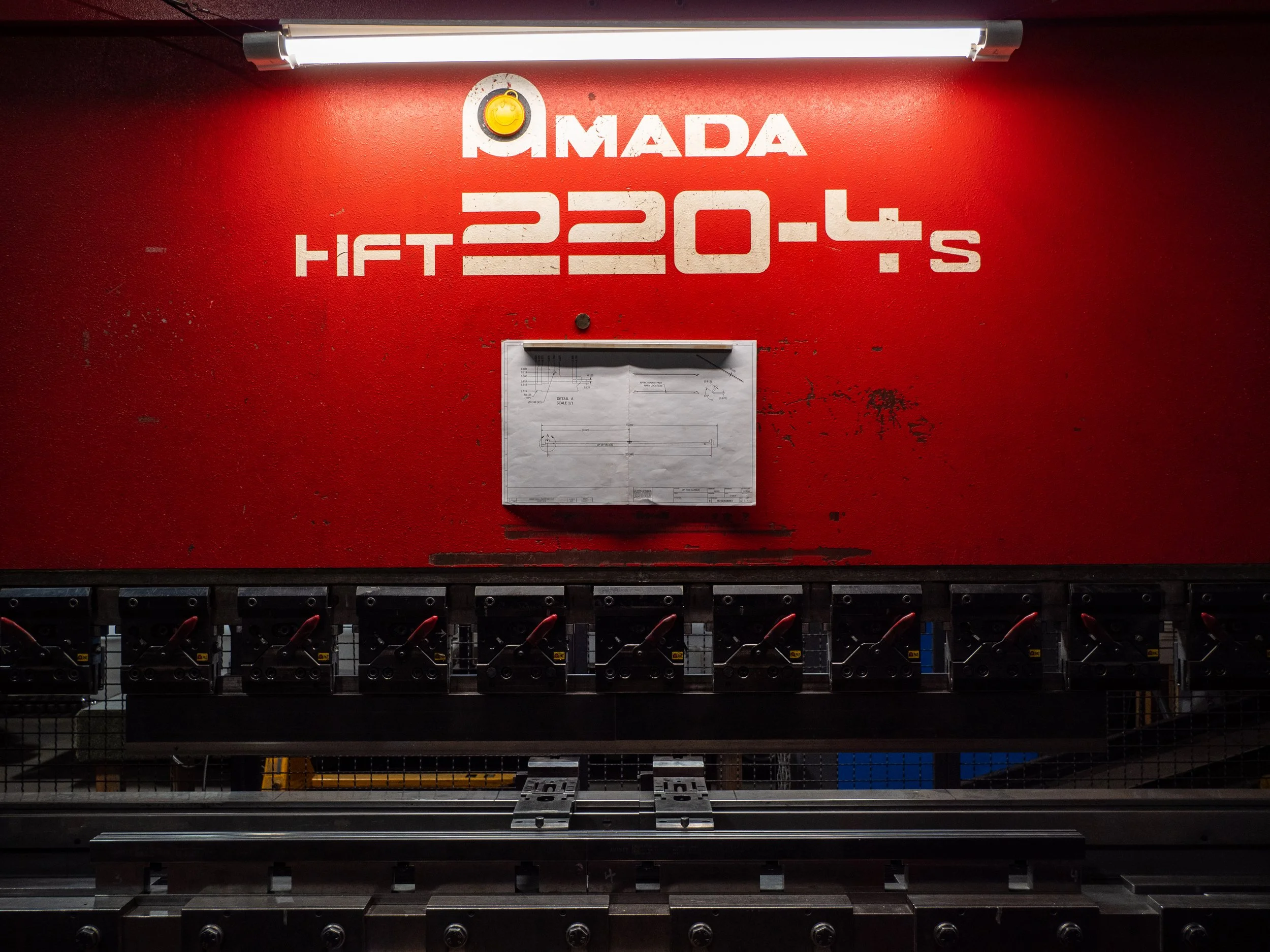 CNC Precision press brake for large formed metal parts with accurate bends and tight tolerances in Portland, Oregon