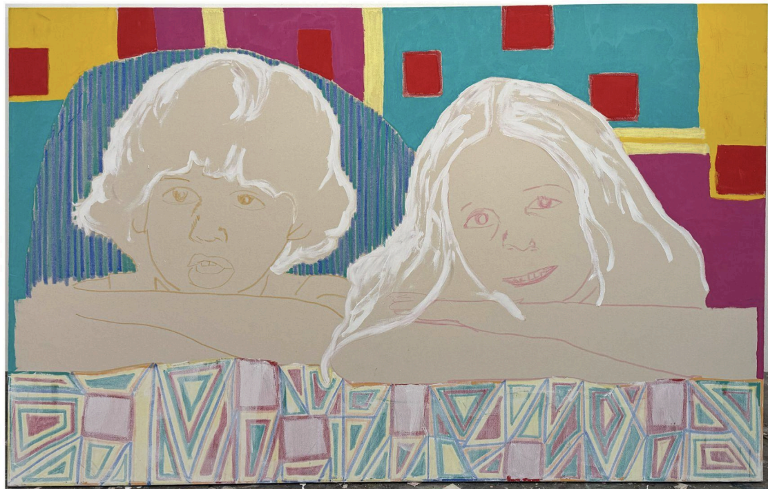 Can We Play Dress Up?
2025
Oil, acrylic, and oil stick on canvas
4 x 6 ft (1.22 x 1.83 m)
CS2025-005