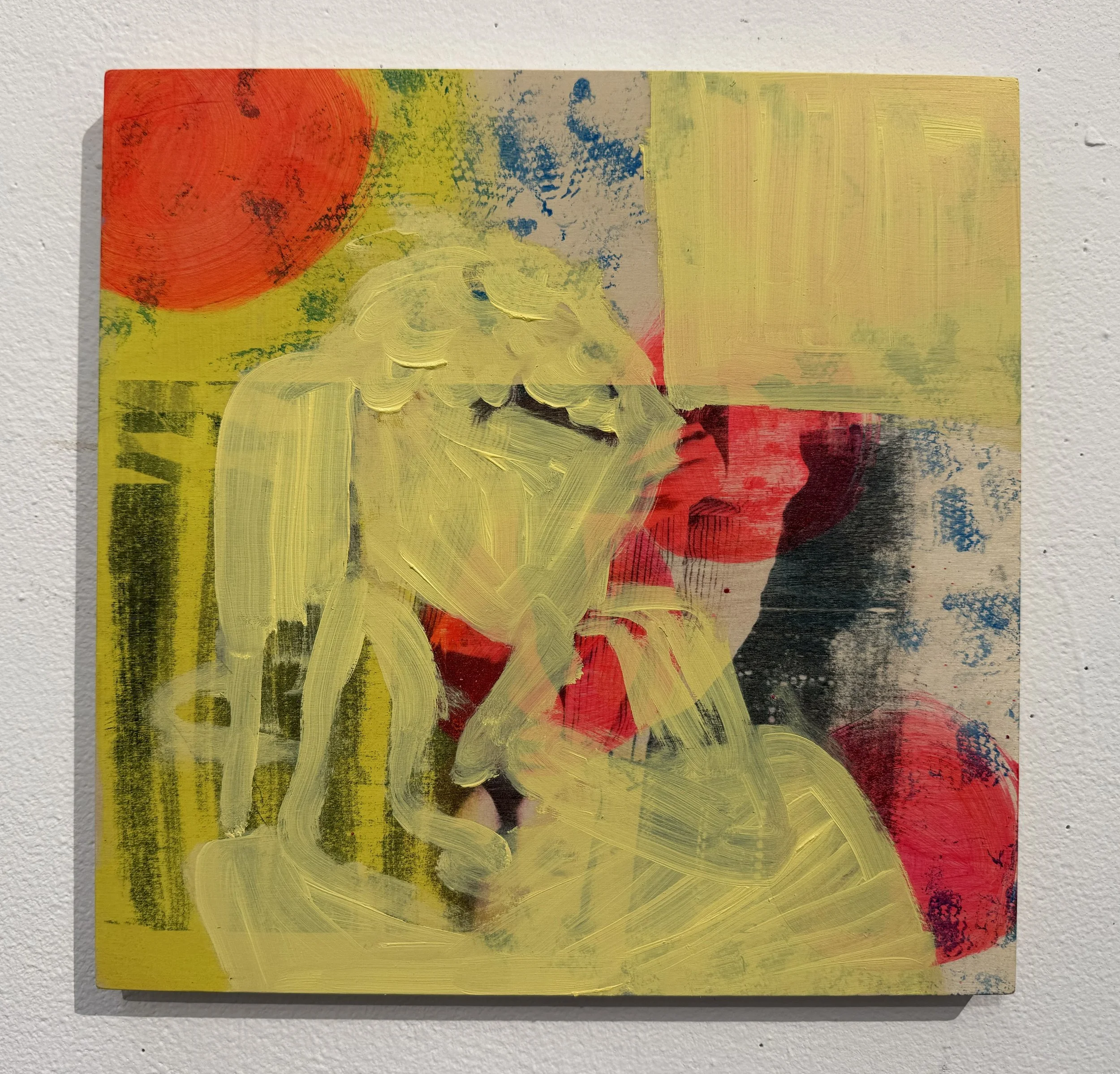High Chair 2
2025
Oil, acrylic and collage on wood panel
12 x 12 in (30.48 x 30.48 cm )
CS2025-018