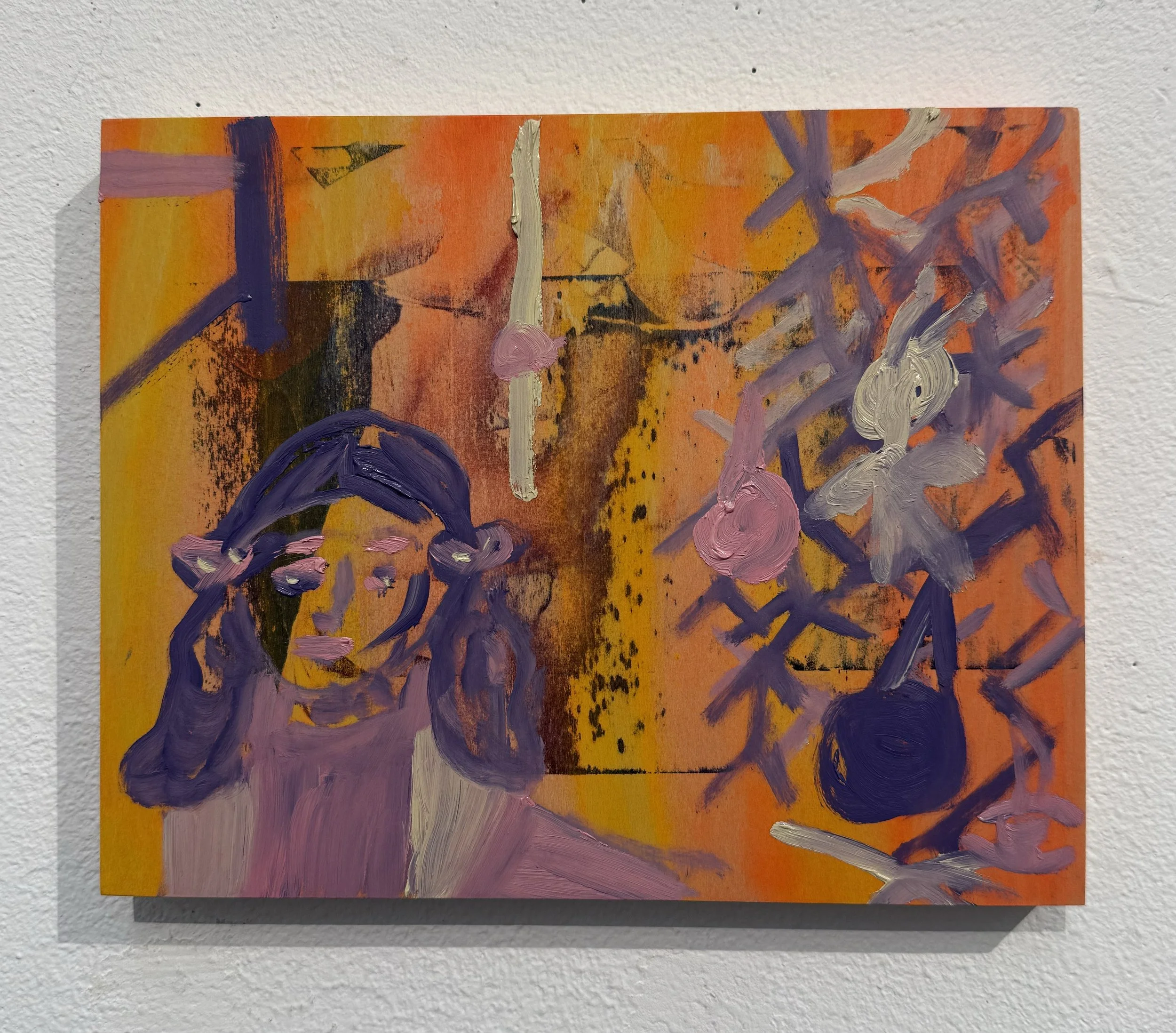 Fabricated Nostalgia
2025
Oil, acrylic and collage on wood panel
8 x 10 in (20.32 x 25.4 cm )
CS2025-015