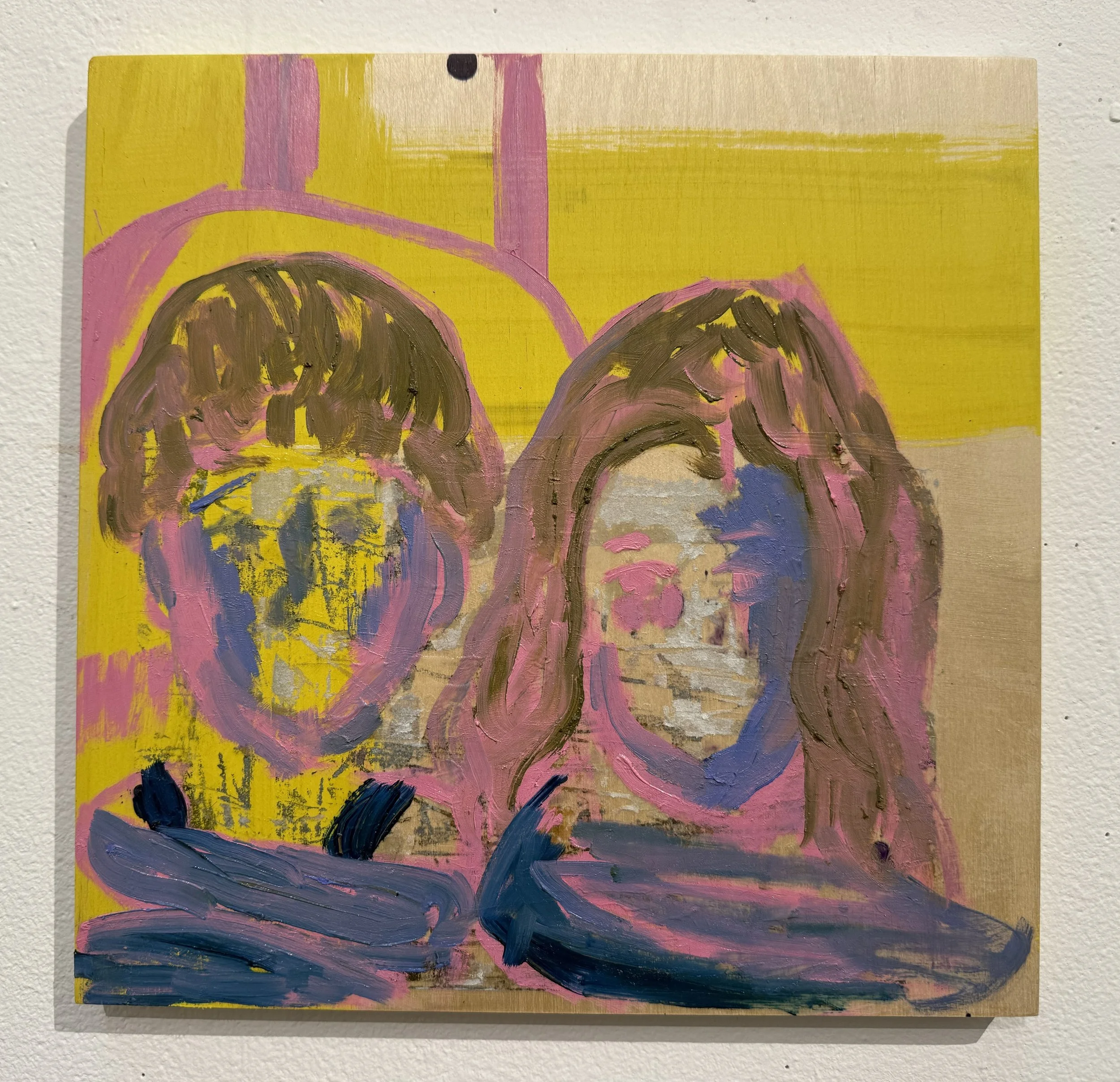 Yes We Are
2025
Oil, acrylic and collage on wood panel
12 x 12 in (30.48 x 30.48 cm )
CS2025-022
