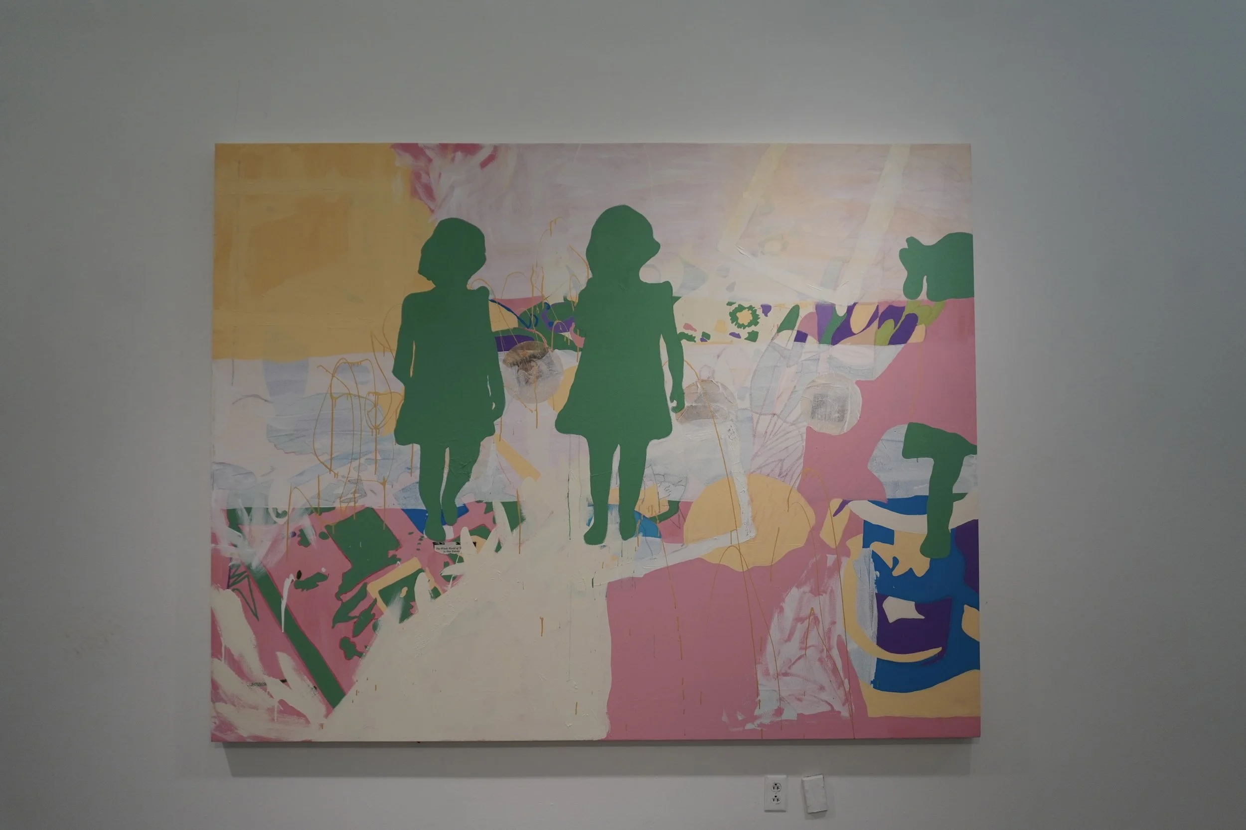 A Generational Coffee Maker
2026
Oil, Acrylic, coffee filters, and collage on canvas
6 x 8 ft (1.83 x 2.44 m)
CS2026-024