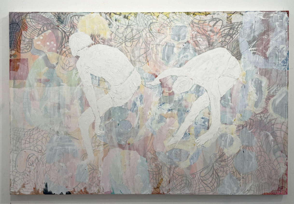 The Boys and The Boat
2025
Oil, acrylic,charcoal, gesso and oil pastel on canvas
4 x 6 ft (1.22 x 1.83 m)
CS2025-004