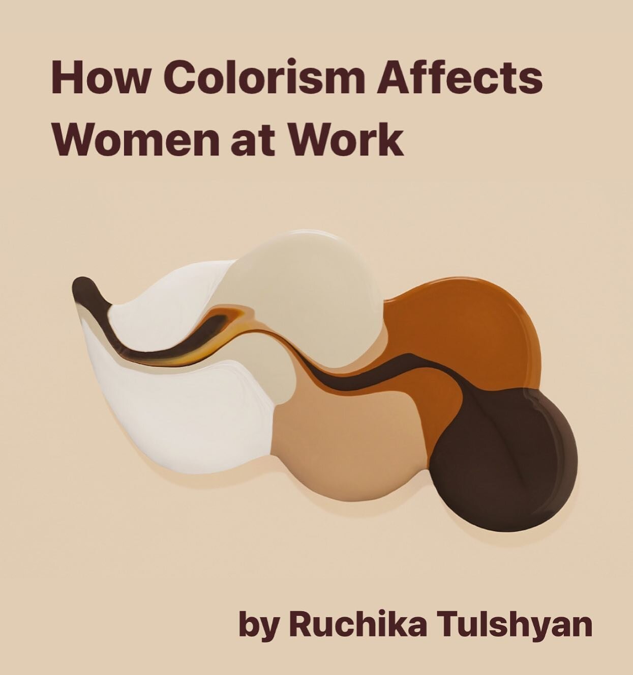 Yes, let&rsquo;s talk about colorism. 

In a brilliant essay published by @harvard_business_review, Ruchika Tulshyan explores the layered complexities of this age-old bias&mdash; focusing specifically on how colorism impacts women in the workplace. 
