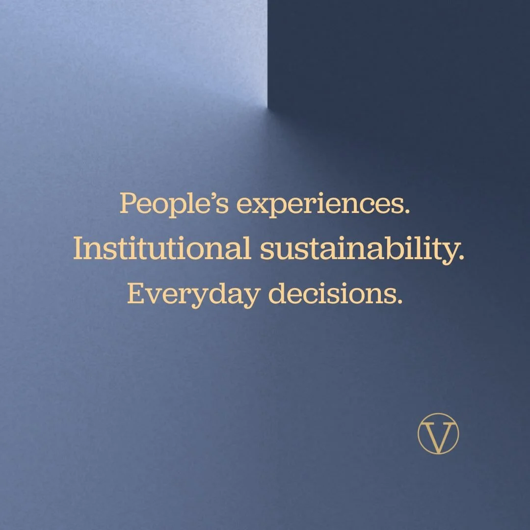 The goal is simple: reduce guesswork.

When institutions understand what they&rsquo;re offering, and people understand what they&rsquo;re stepping into, alignment improves&mdash;across teams, roles, and expectations&mdash; and everyone benefits. 

VE