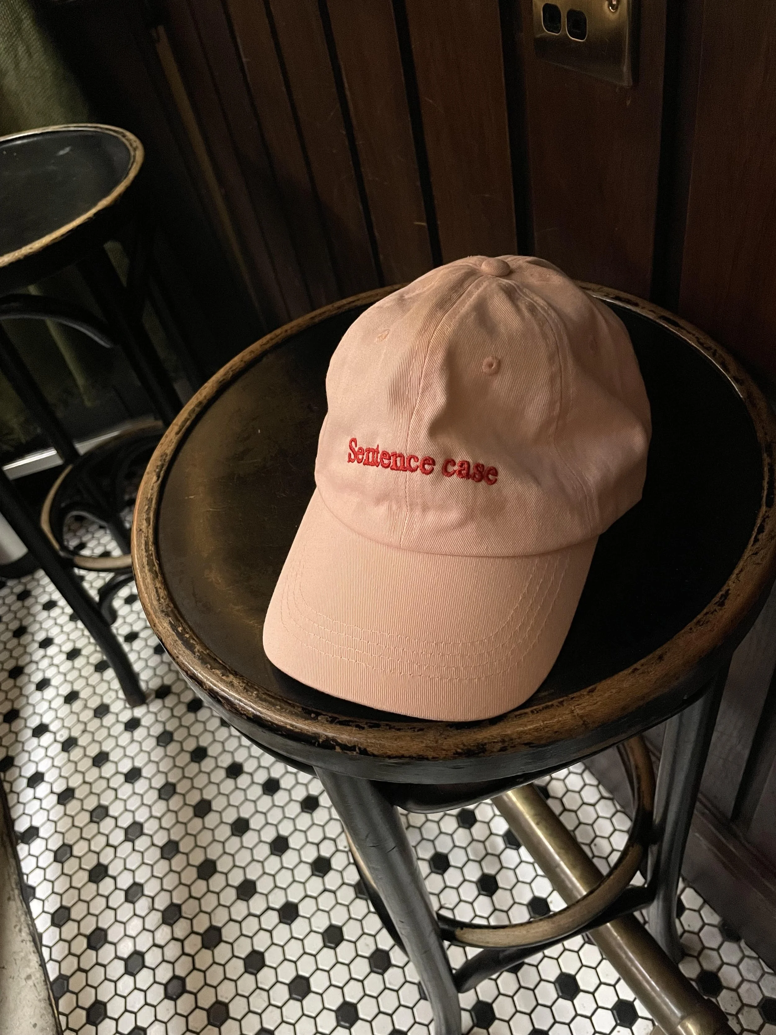 Sentence case cap
