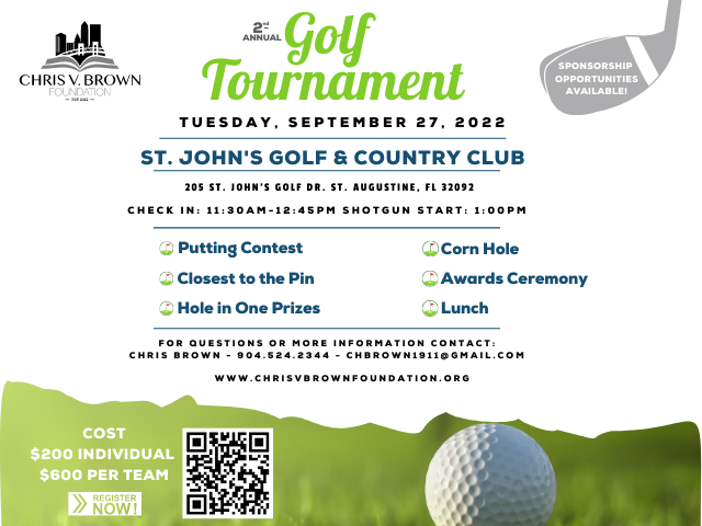 2nd Annual Chris V. Brown Foundation Golf Tournament