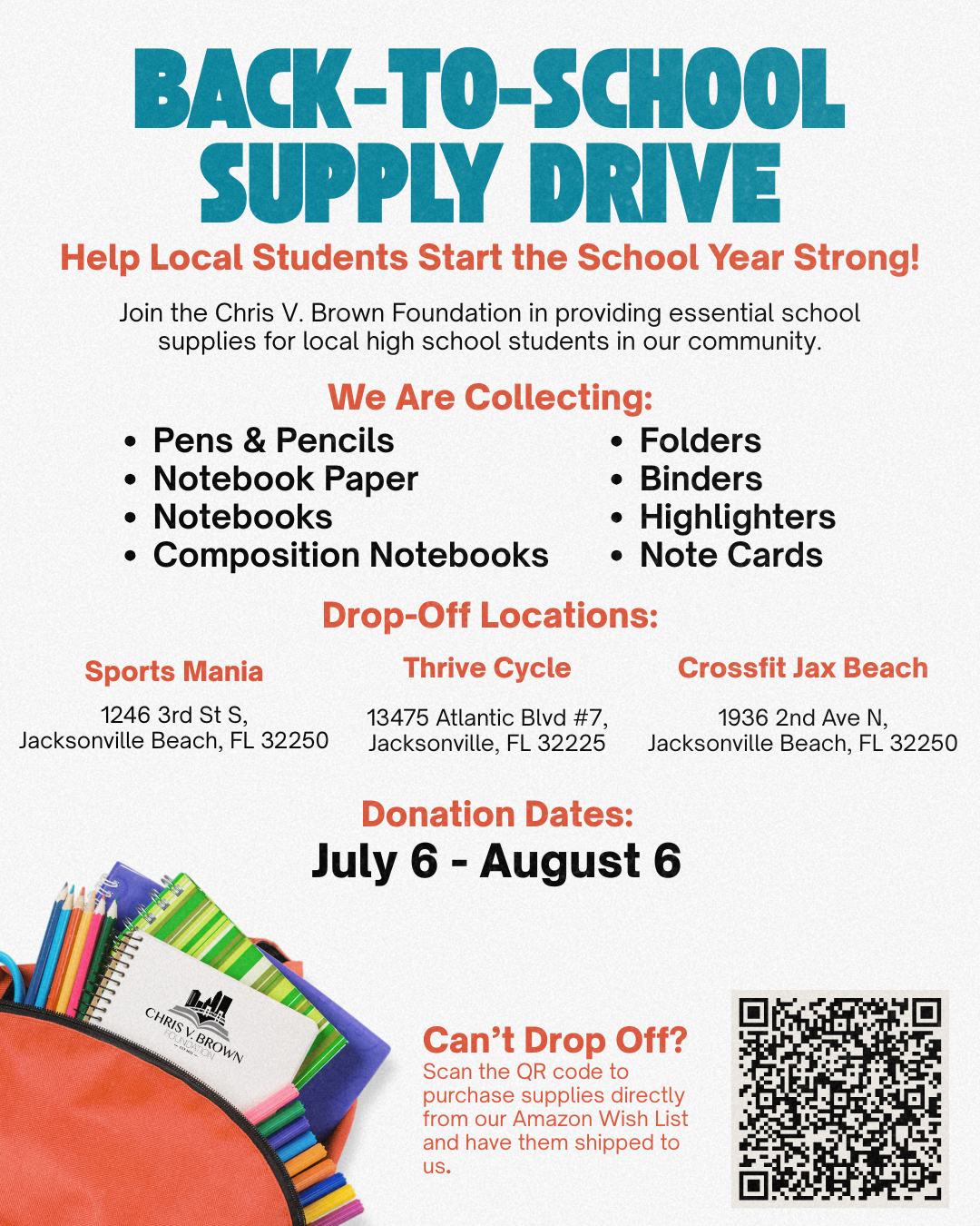 Back-to-School Supply Drive