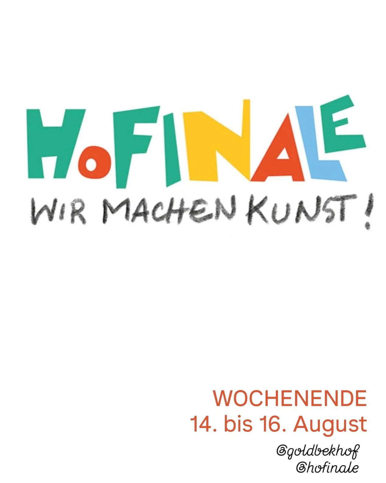 Anzeige

HOFinale am Wochenende 14.- 16. August

Die Ateliergemeinschaft Goldbekhof e.V. @goldbekhof &ouml;ffnet ihre Ateliers! Vom 14. bis 16. August 2026 werden f&uuml;r Interessierte aller Altersgruppen Workshops und offene Werkst&auml;tten angebo