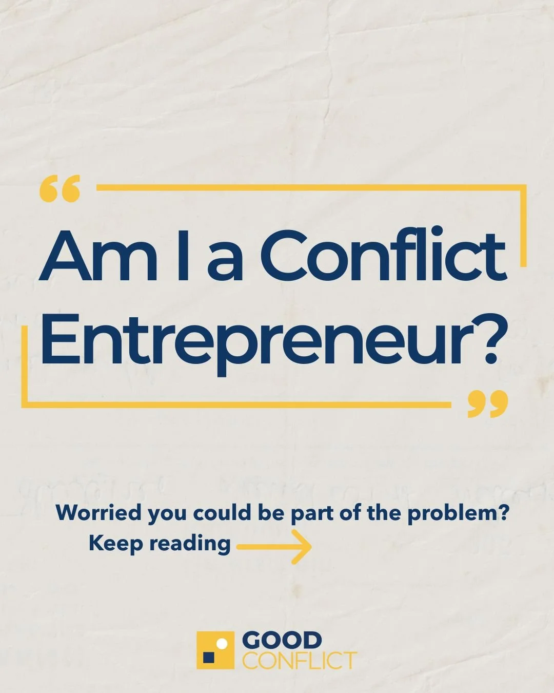 Standing up for yourself &ne; conflict entrepreneurship. 💡

Speaking up for what you believe in is healthy conflict, as long as it&rsquo;s done with clarity, curiosity and respect. 🫱🏼&zwj;🫲🏾

The key is knowing the difference between healthy con