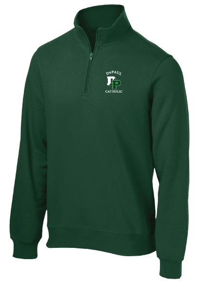 Green 1/4 Zip — The Spartan Shop