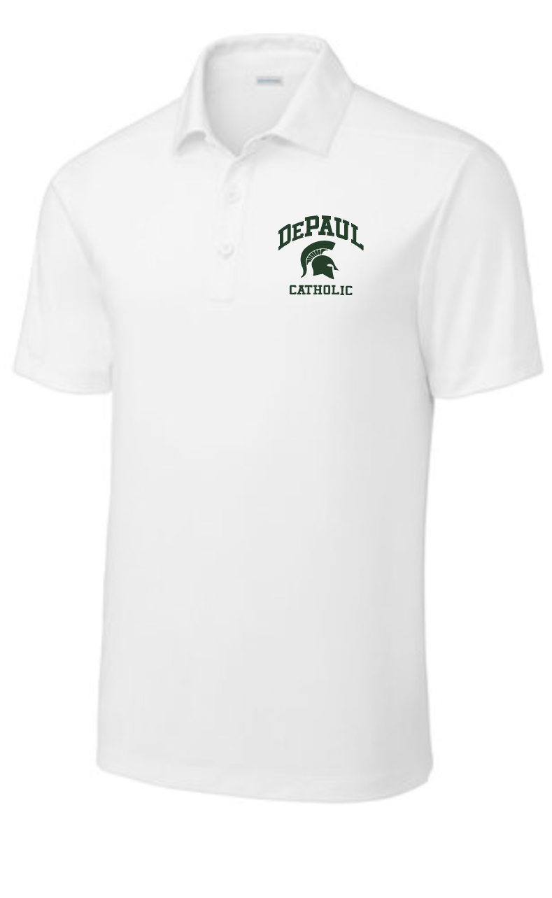 New! White Unisex Polo