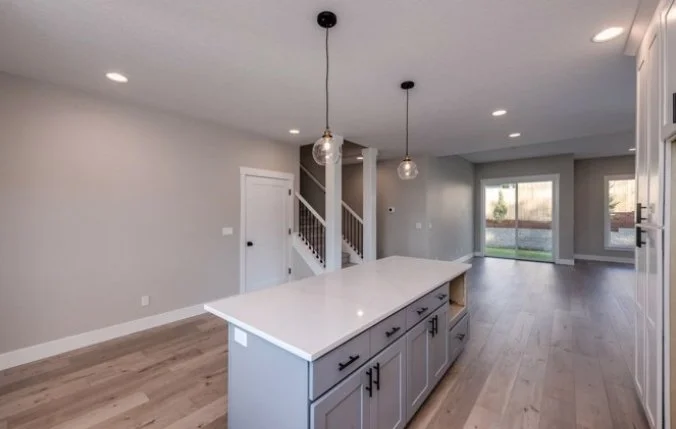 The kitchen opens to the living area — Keil Street.
