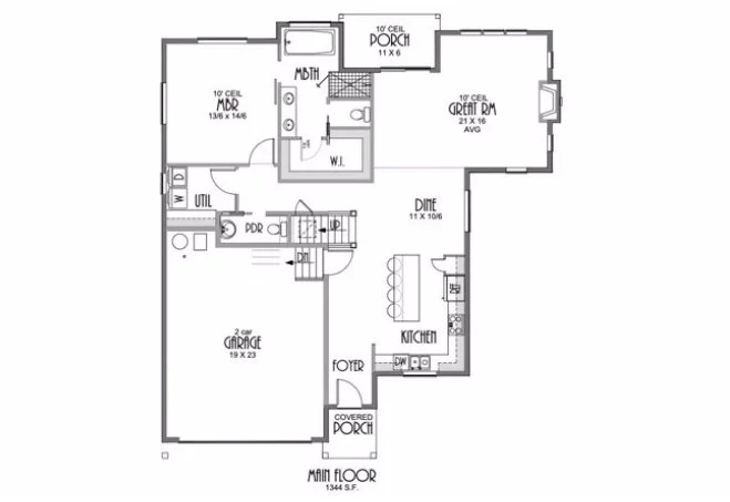 The main-floor plan — Keil Street.