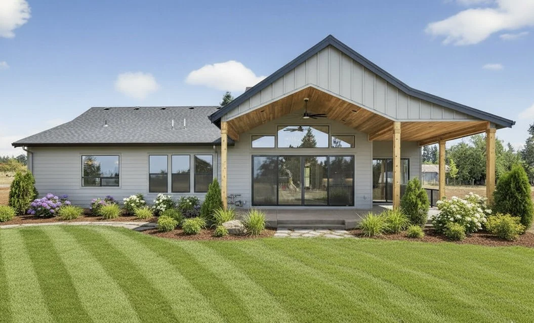 Covered living at the rear — Carus Road.