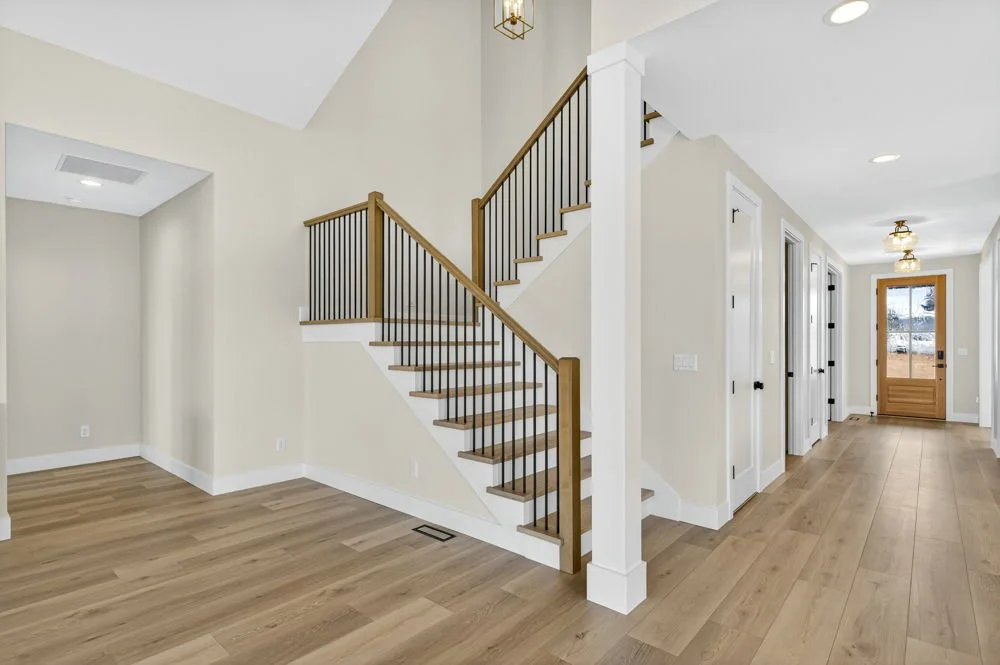 The entry and staircase — Carus Road.