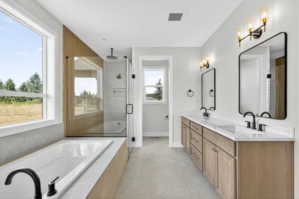 The primary bathroom — Carus Road.