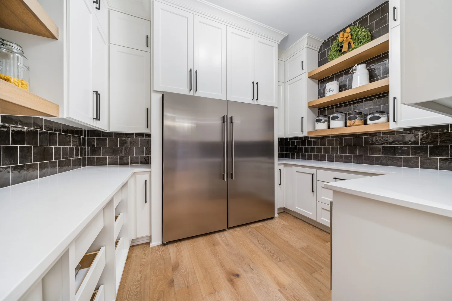 The pantry and refrigerator — Generations at Meridian.