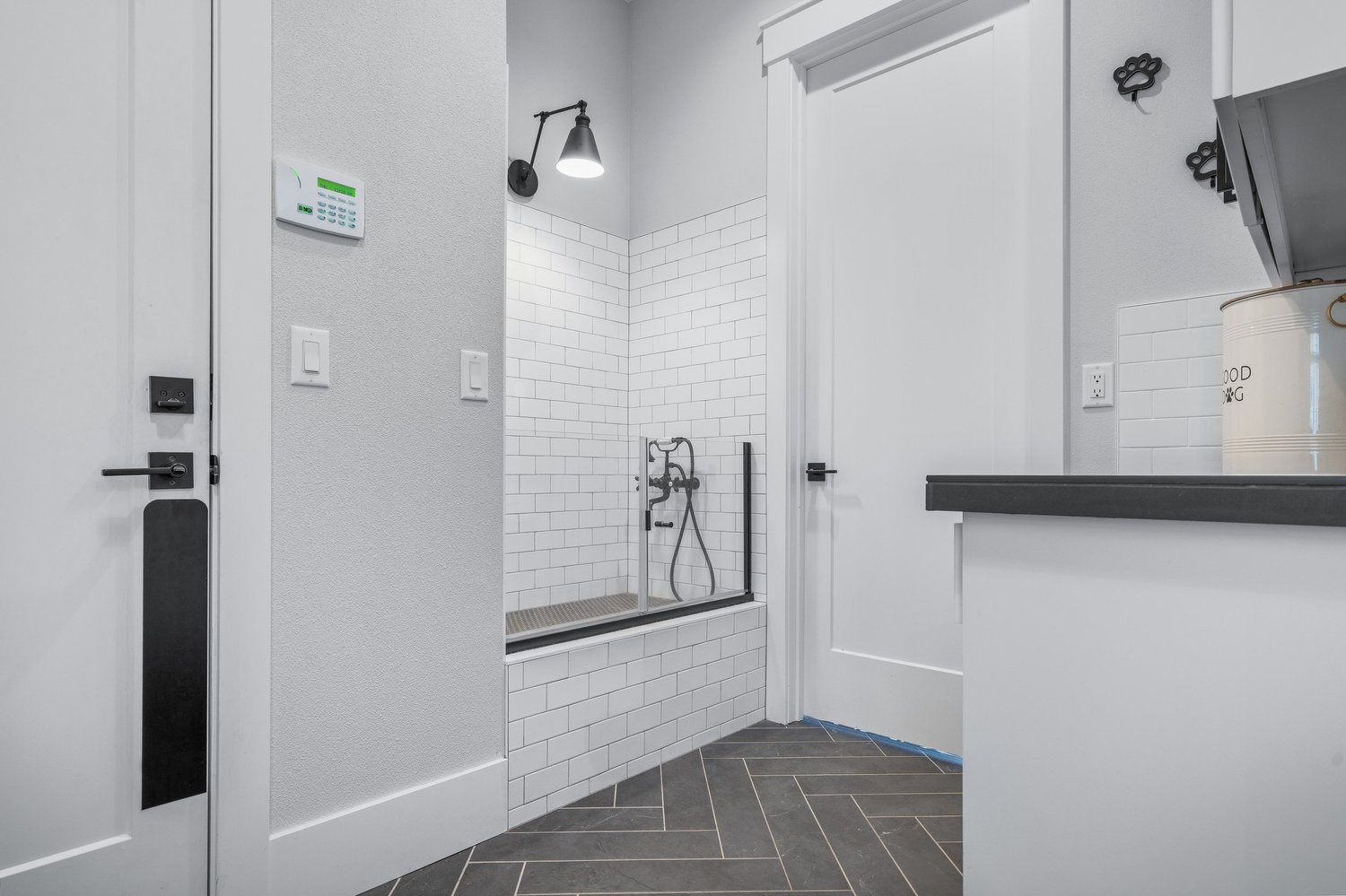 The bathroom and shower — Generations at Meridian.