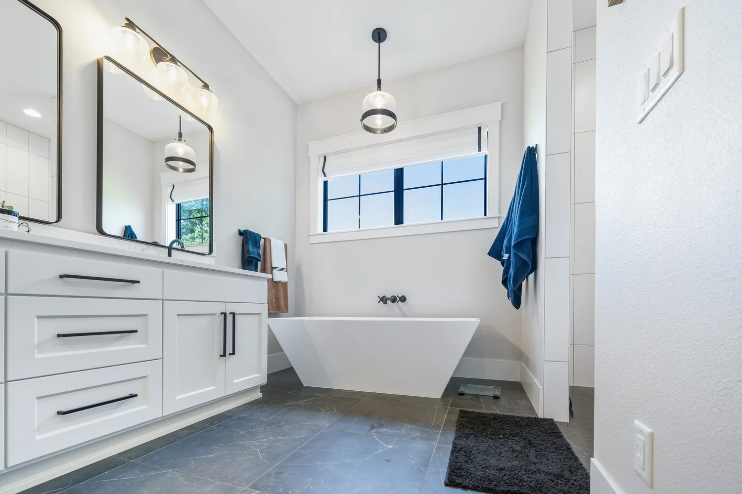 The freestanding tub — Generations at Meridian.
