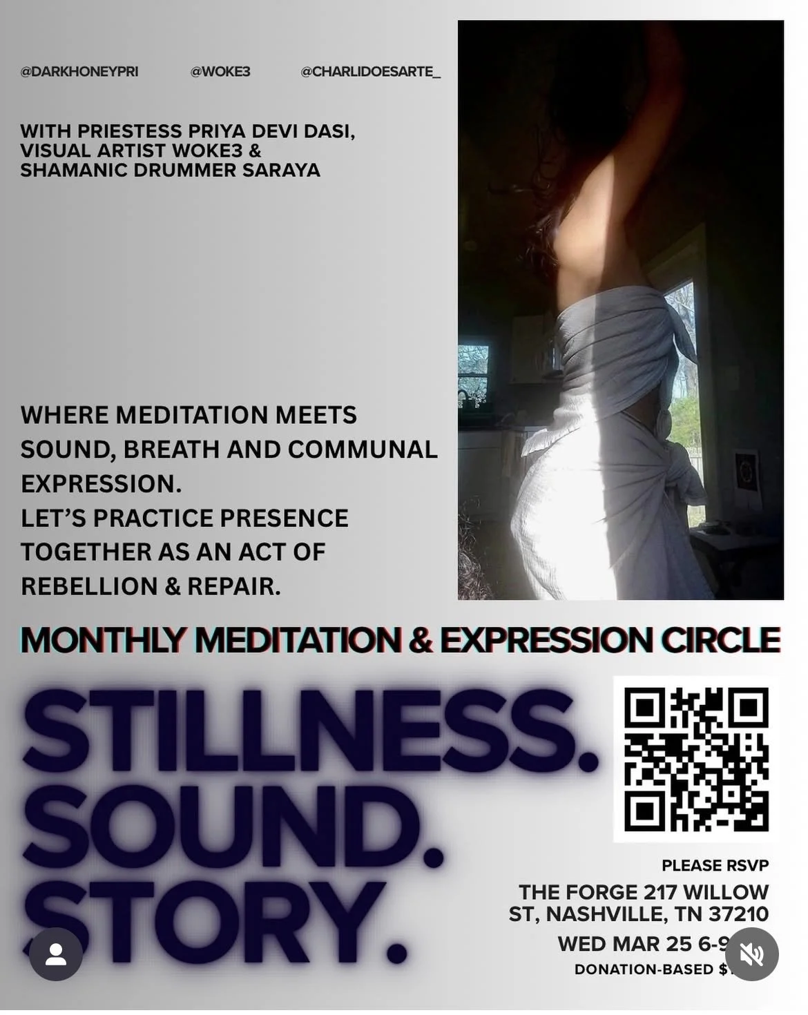 Stillness. Sound. Story: Monthly Meditation &amp; Expression Circle
