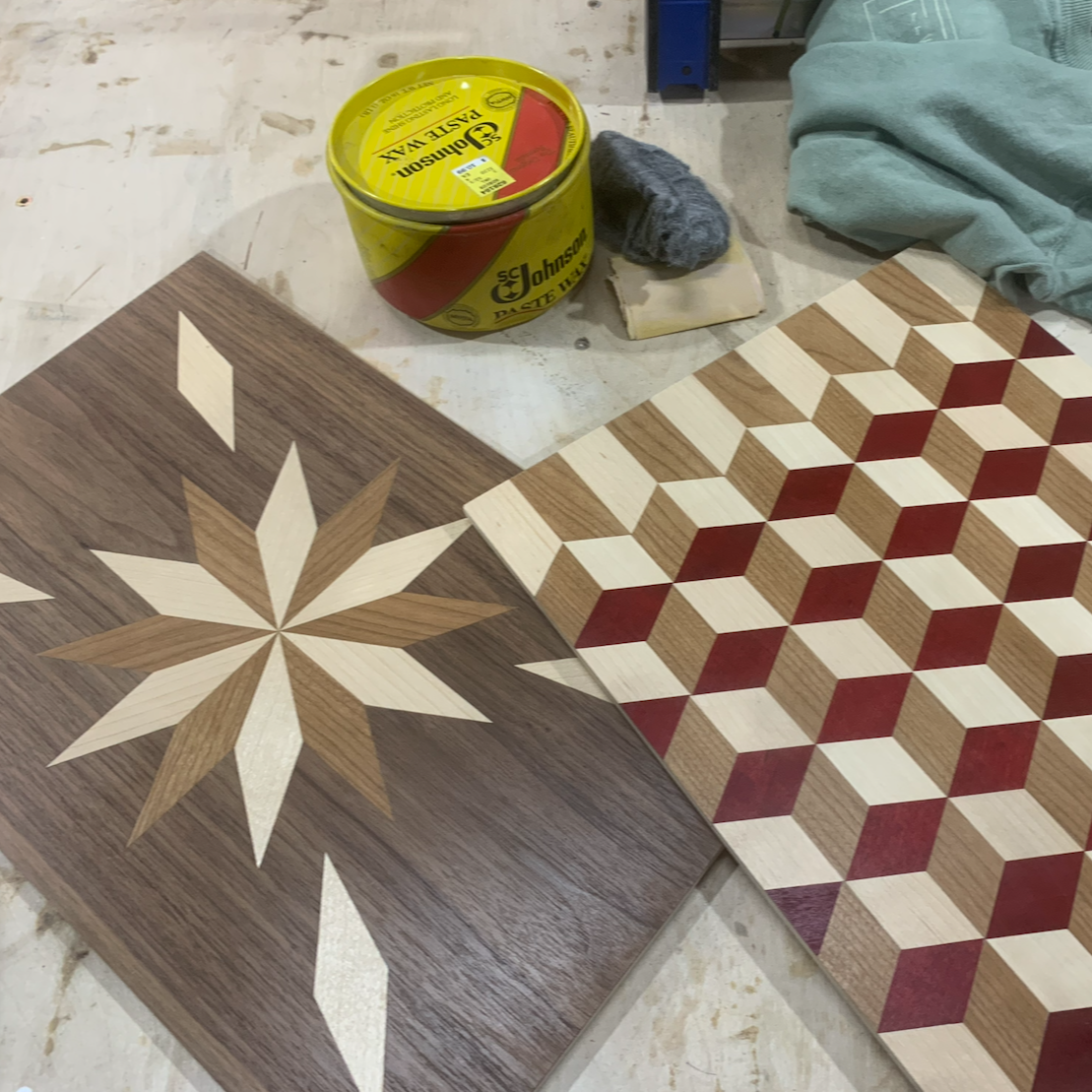 Parquetry: Geometric Patterns with Wood Veneer, Part 3
