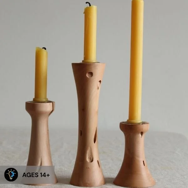 Introduction to Wood Turning: Candlestick