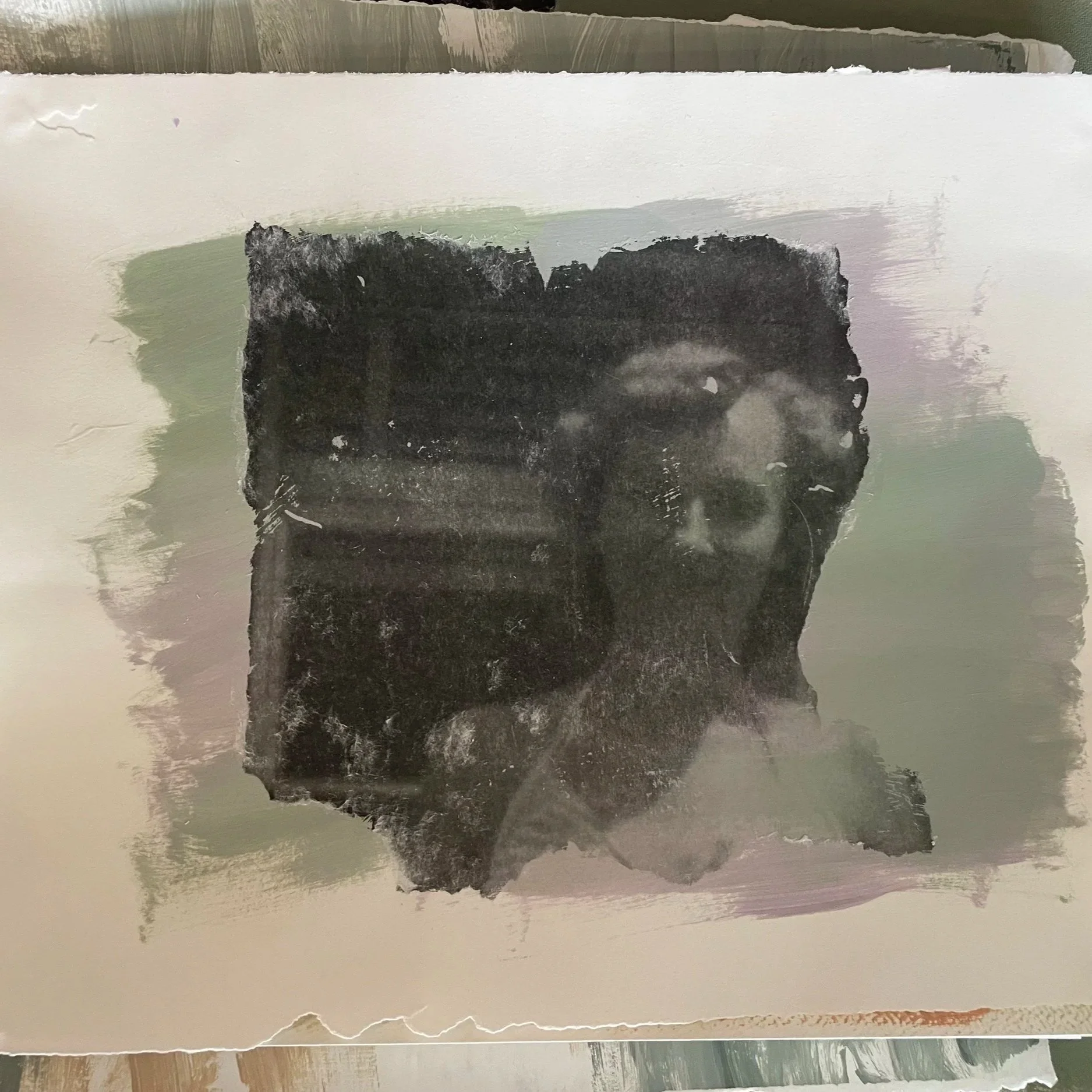 Acrylic Paint Image Transfer Art