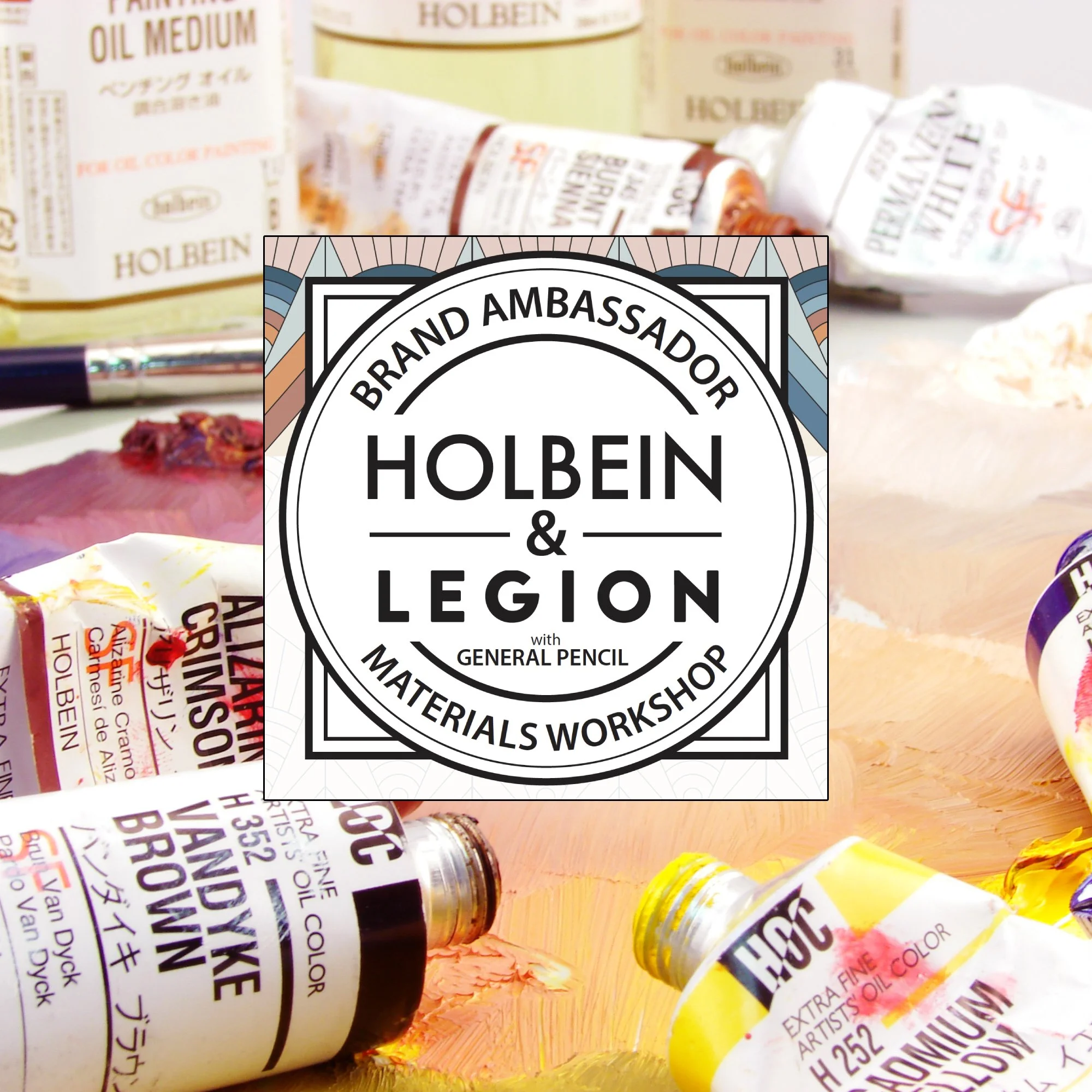 Oil Workshop by Holbein, Legion Paper, and General Pencil