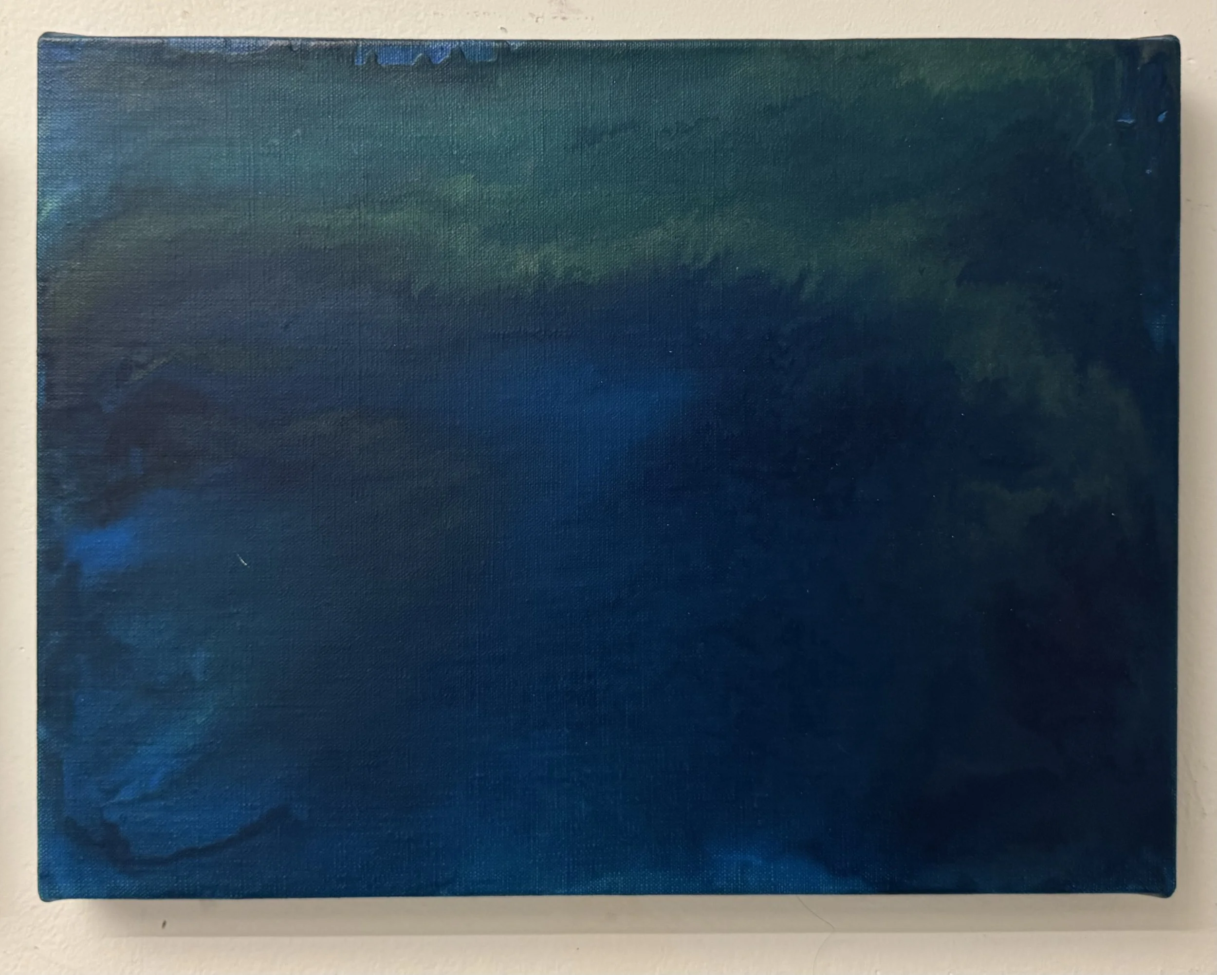 Shallow Blue Water / Acqua bassa e blu 30 x 40 cm Acrylic on linen 2026