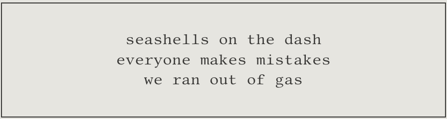Poem №080 – Mistakes