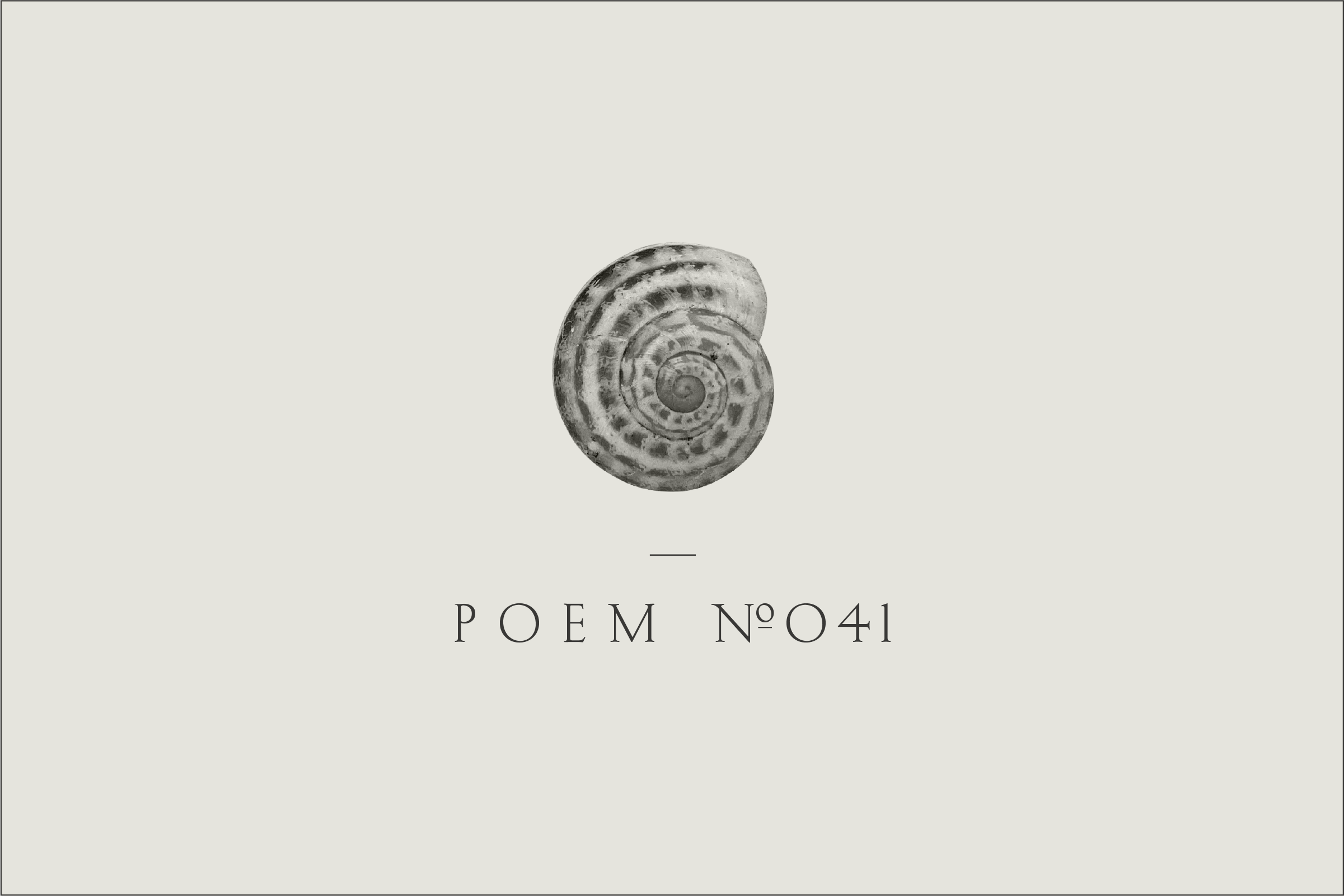 Poem №041