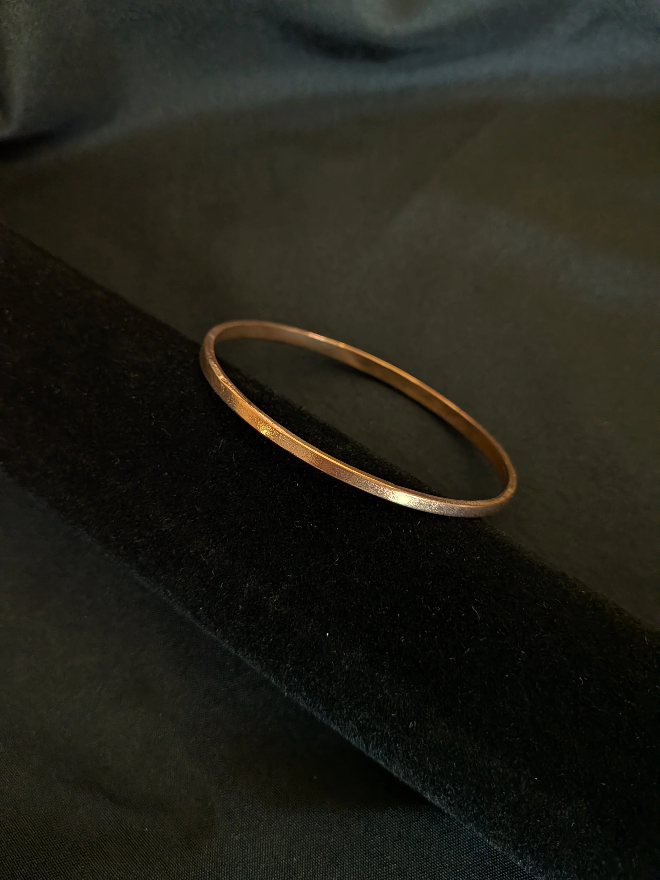 Thin Copper Bangle Bracelet