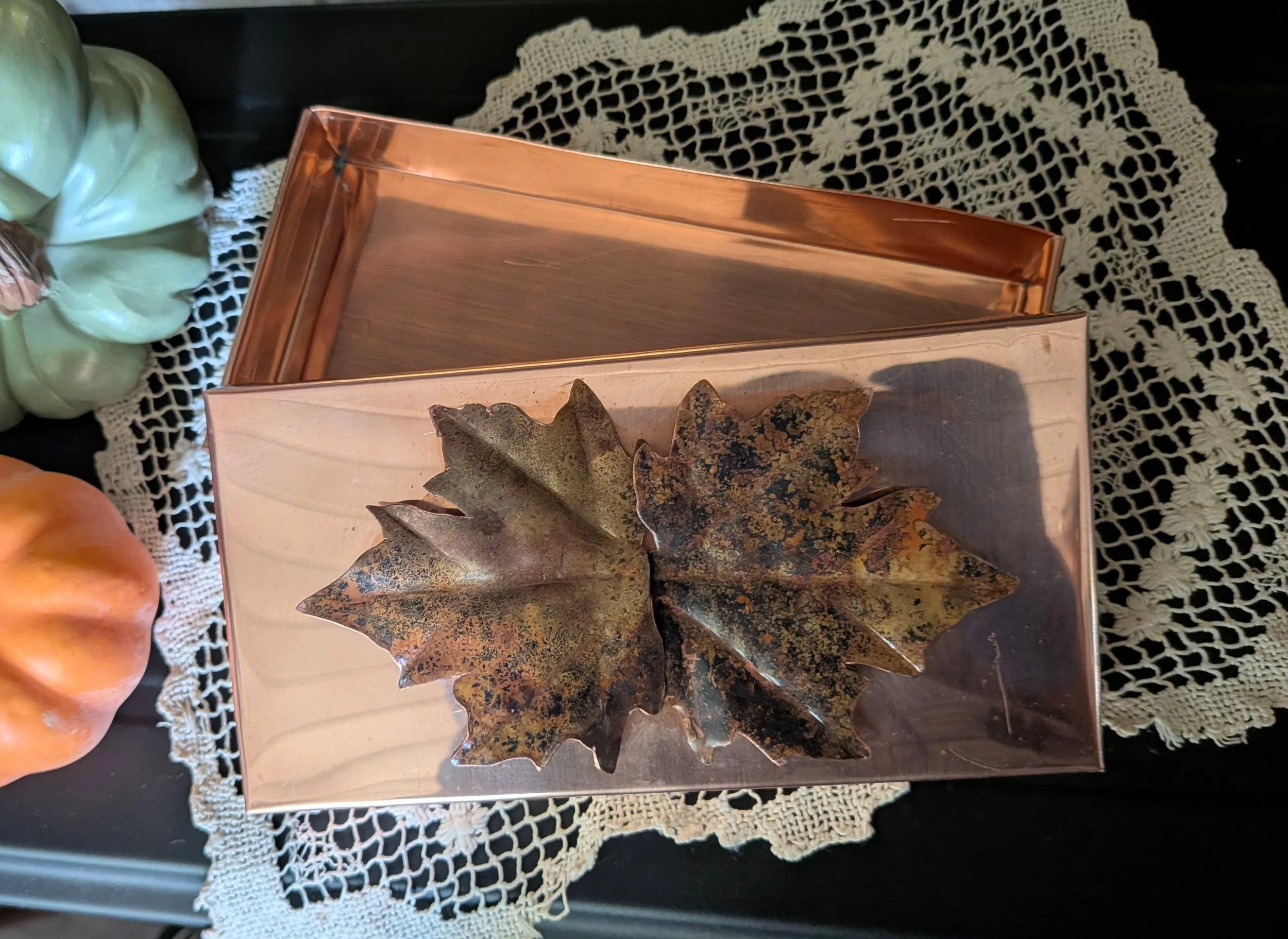 Maple Leaf Copper Box