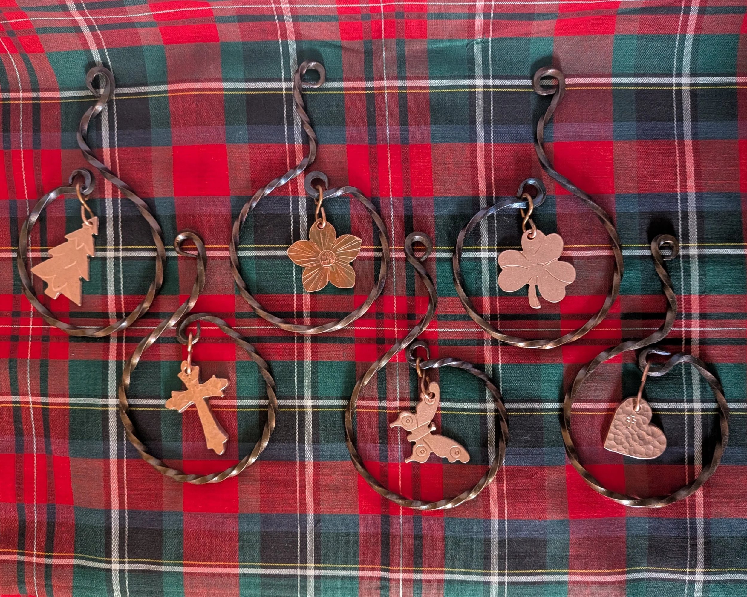 Copper and Steel Charm Ornament