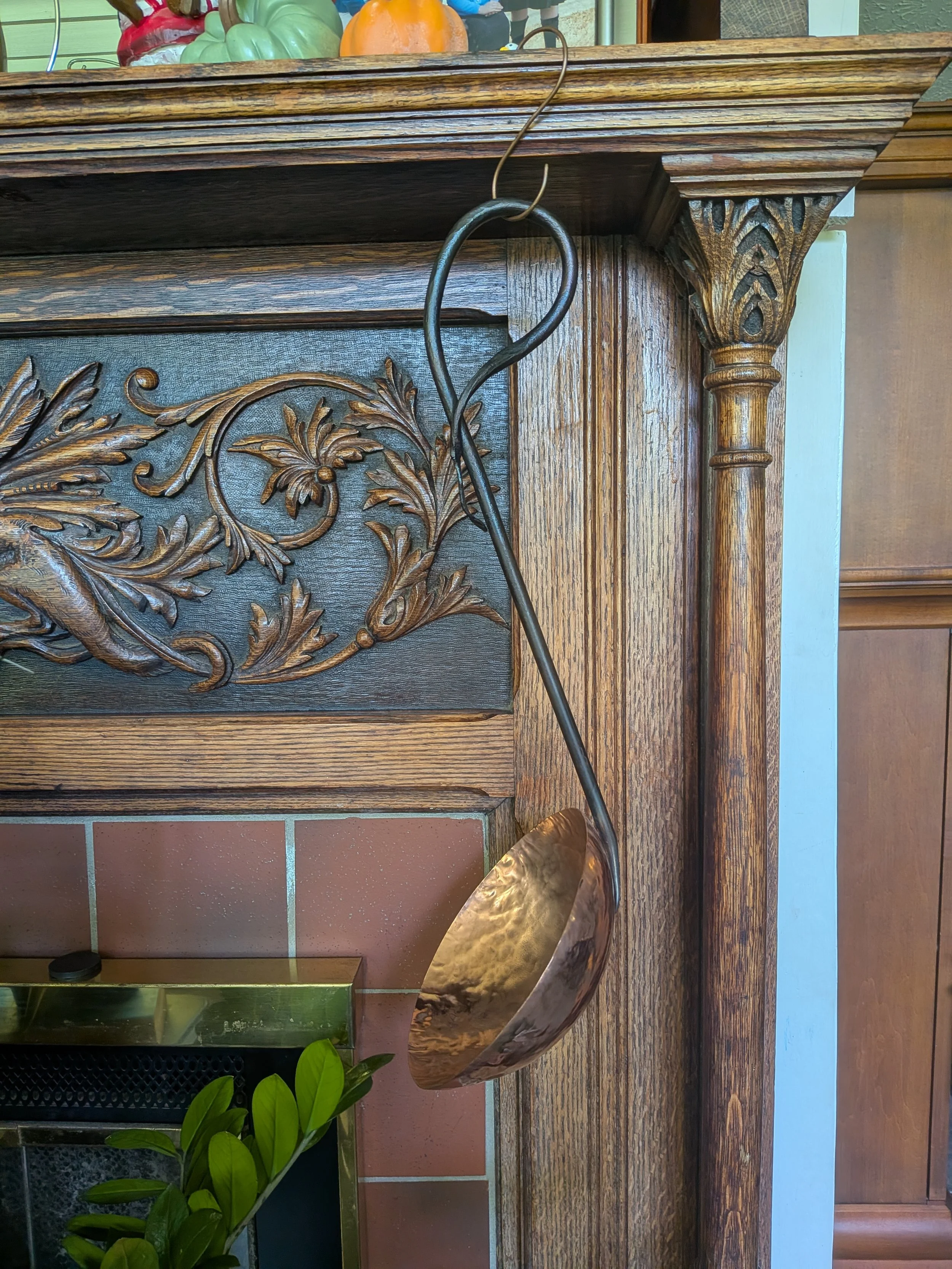 Oversized Copper and Steel Ladle
