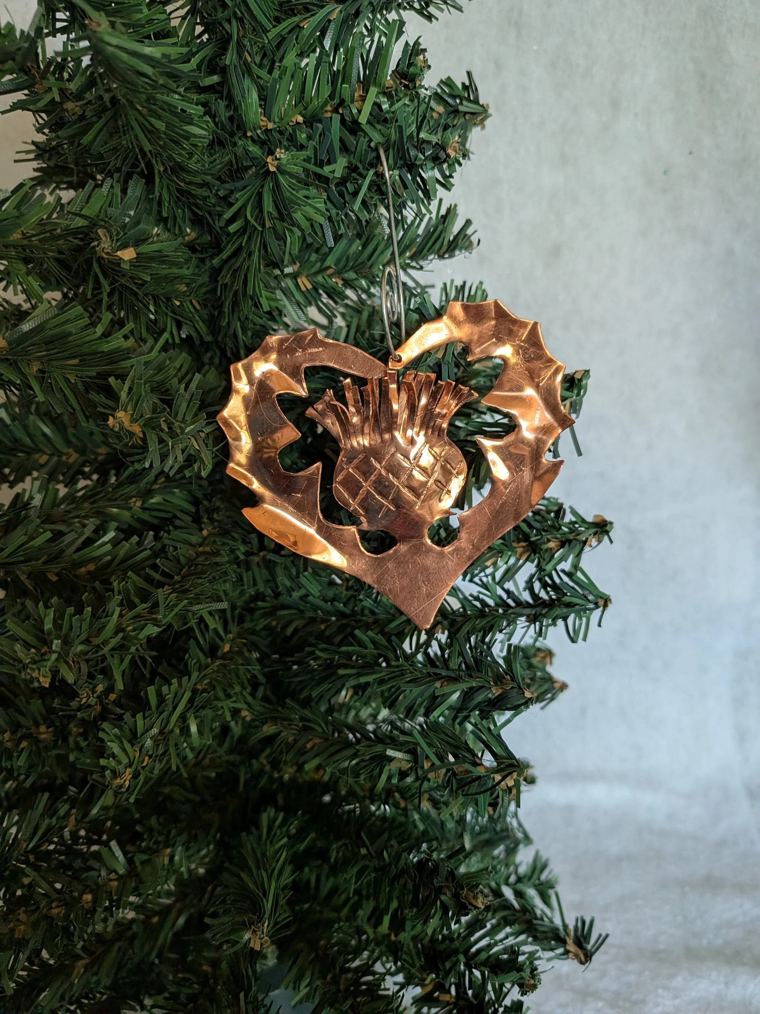 Copper Thistle Ornament
