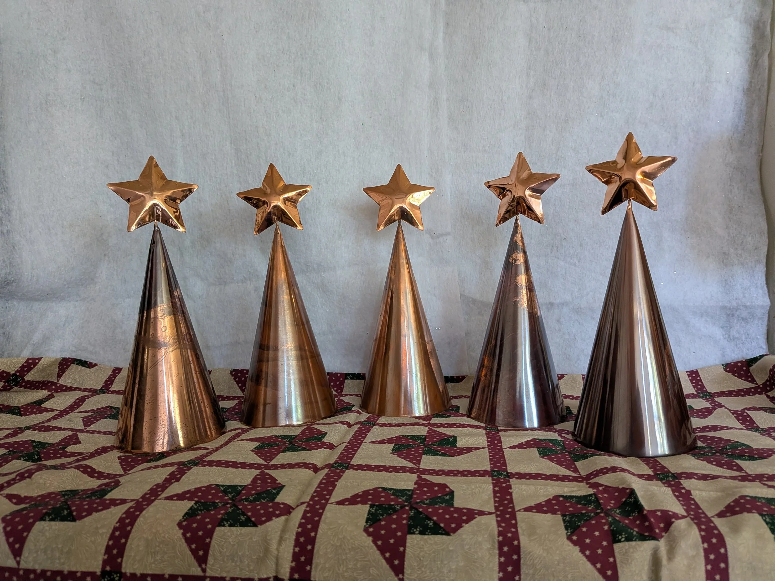 Copper Christmas Trees