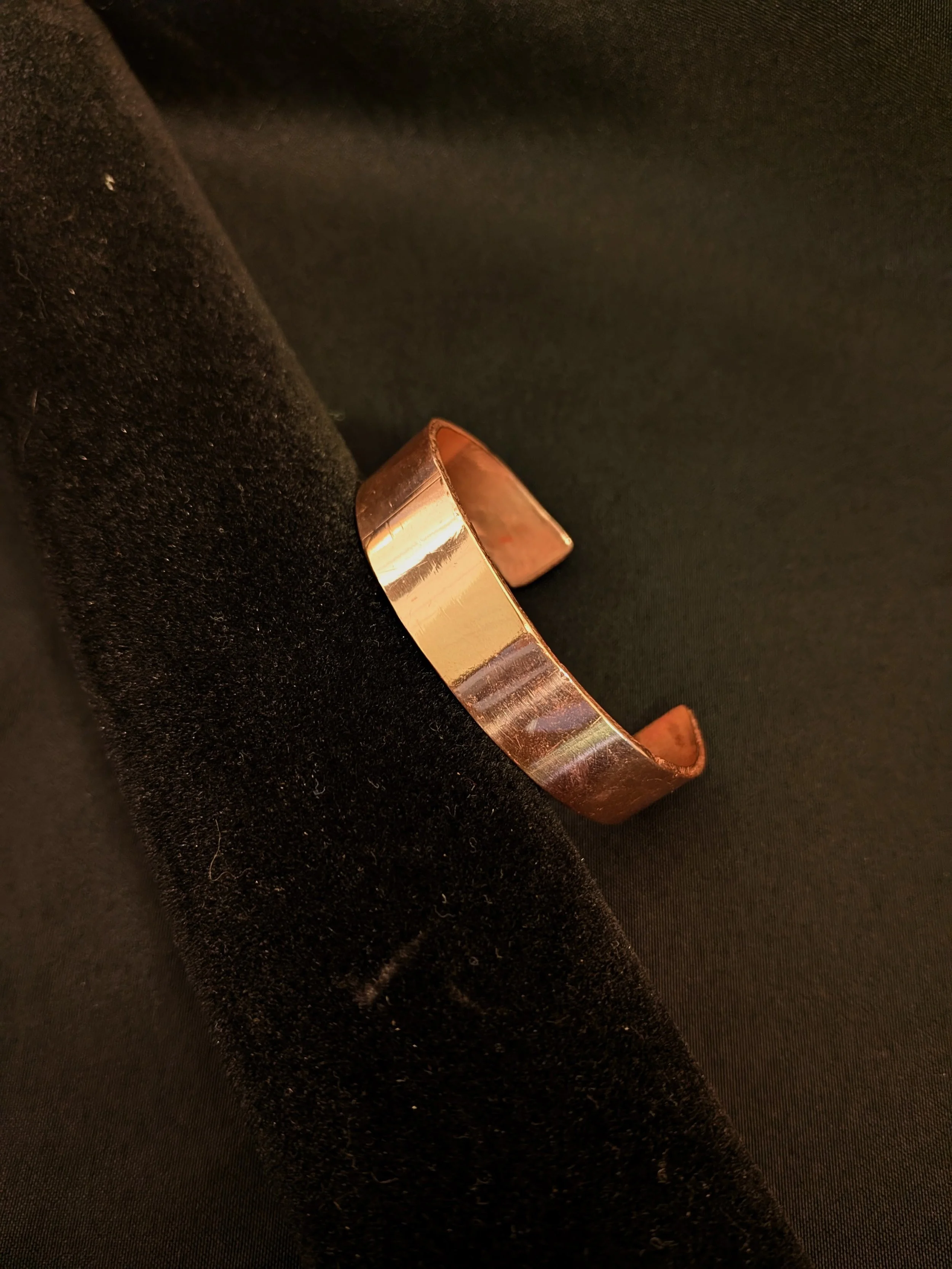 1/2 inch Simple Copper Cuff Bracelet