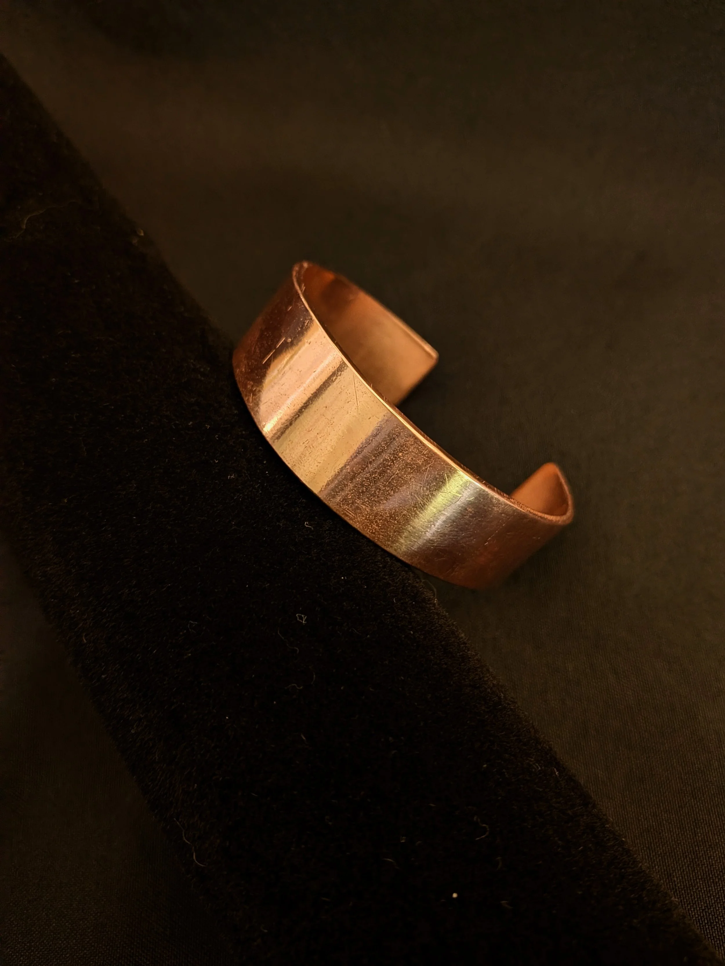 3/4 inch Simple Copper Cuff Bracelet