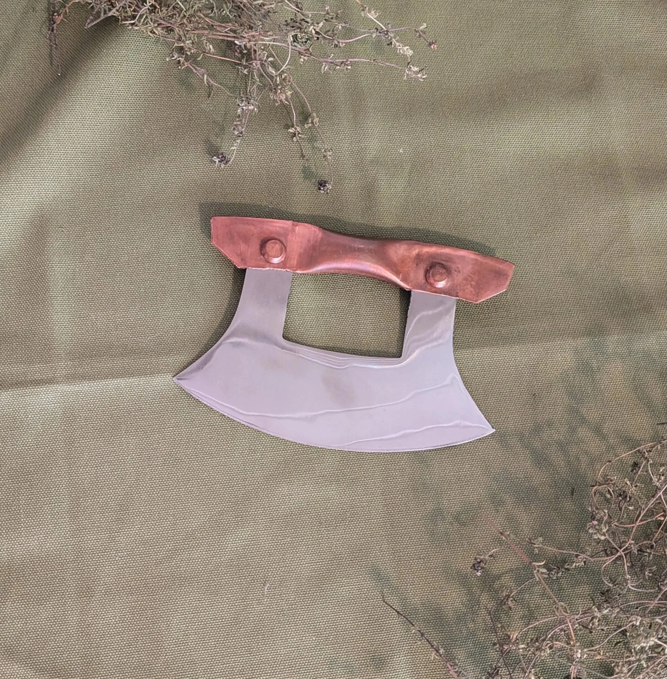 Copper and Stainless Steel Herb Chopper